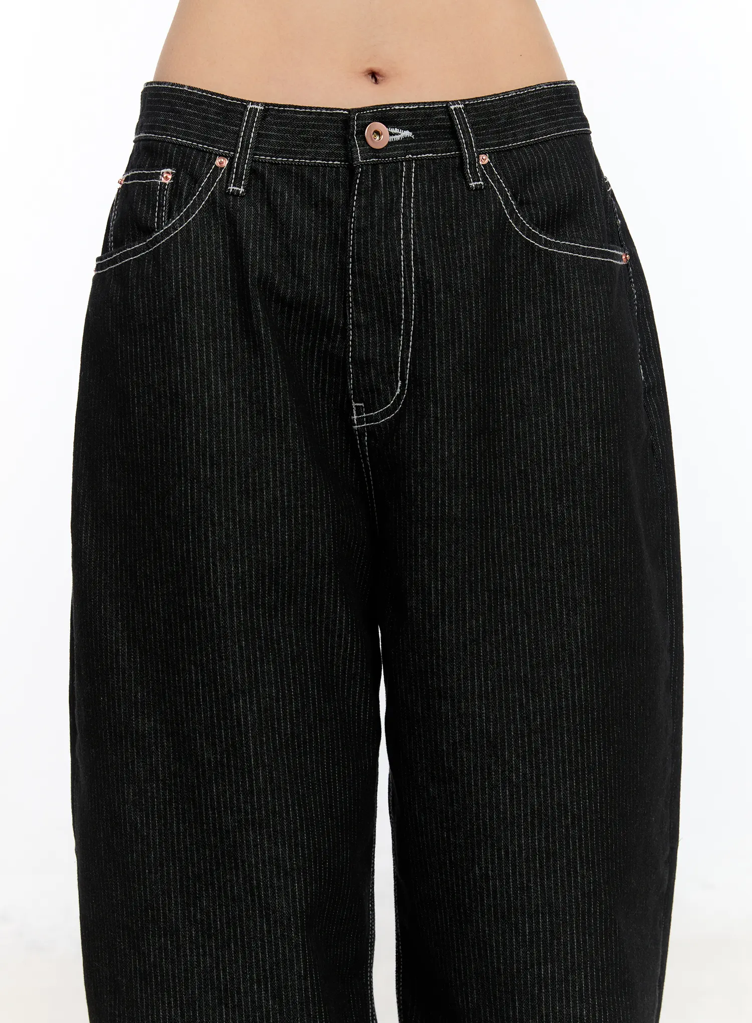 Athe Wide Stripe Jeans CA506 - Image 4