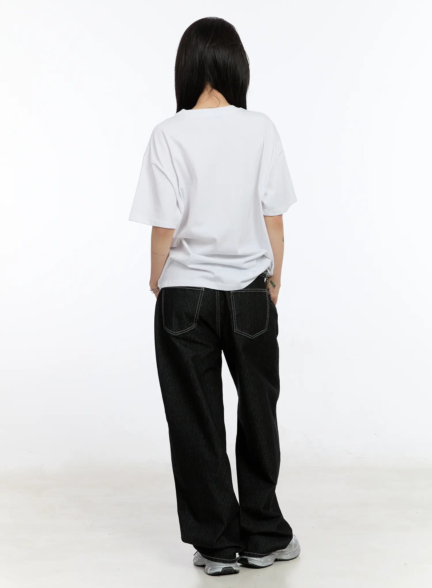 Athe Wide Stripe Jeans CA506 - Image 9