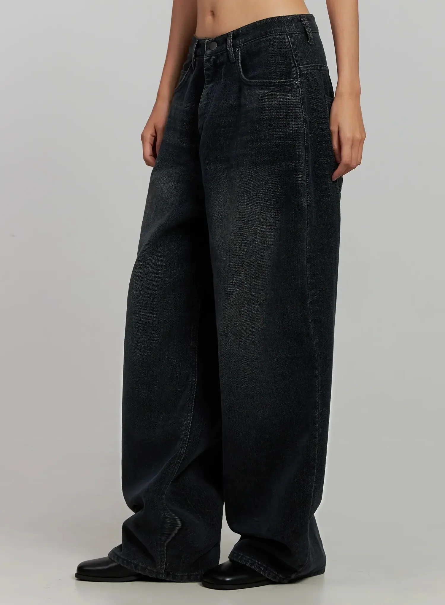 Aubree Washed Wide Jeans IJ502 - Image 11