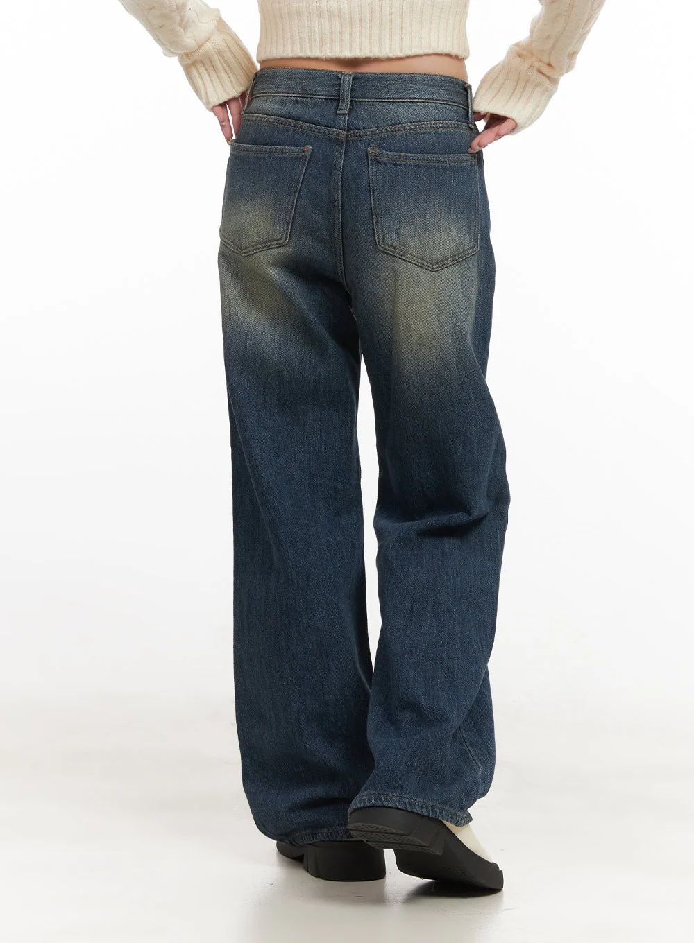 Audrey Washed Wide-Leg Jeans CJ516 - Image 6