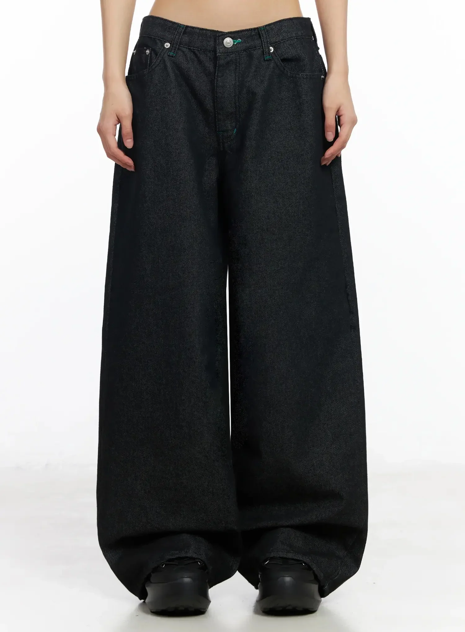 Ayah Casual Wide Leg Jeans IM530 - Image 5