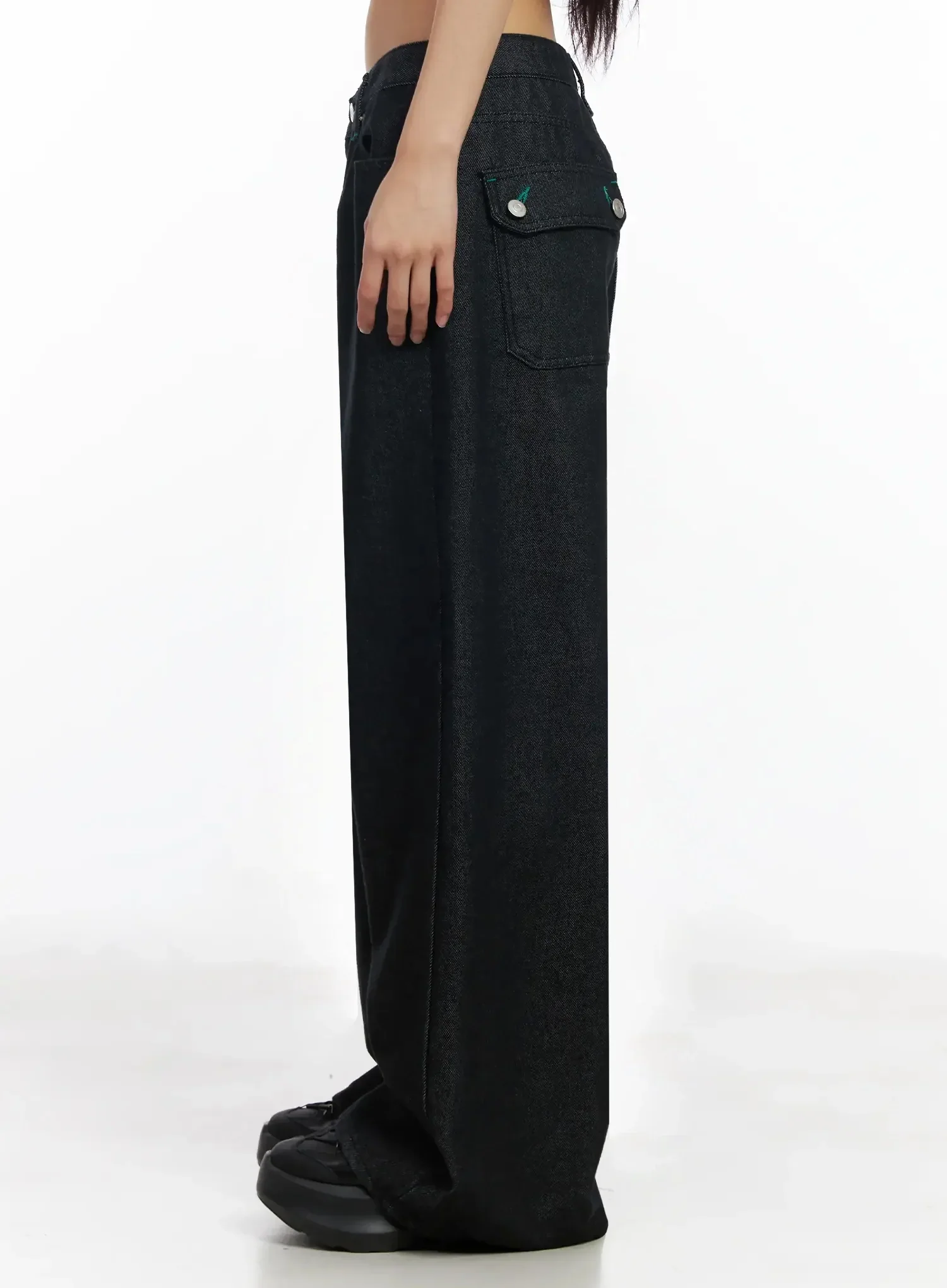 Ayah Casual Wide Leg Jeans IM530 - Image 9