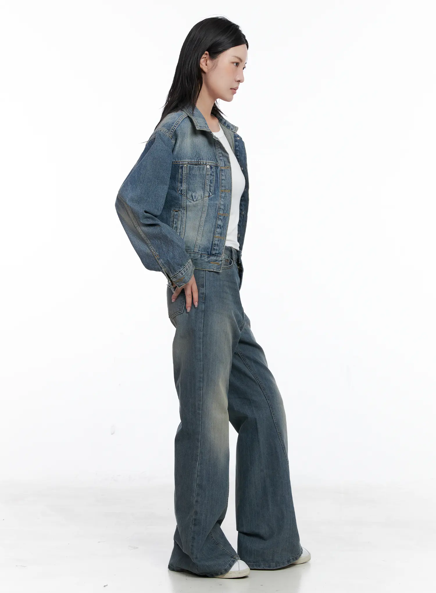 Aylin Wide Bootcut Jeans CS526 - Image 3