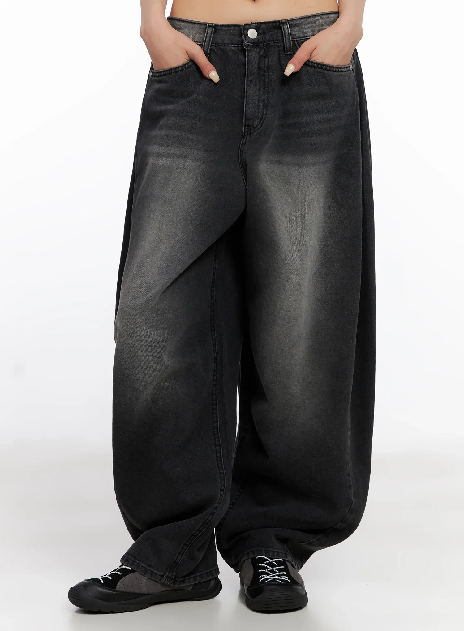 Ayra Dark Washed Baggy Jeans IS508 - Image 2