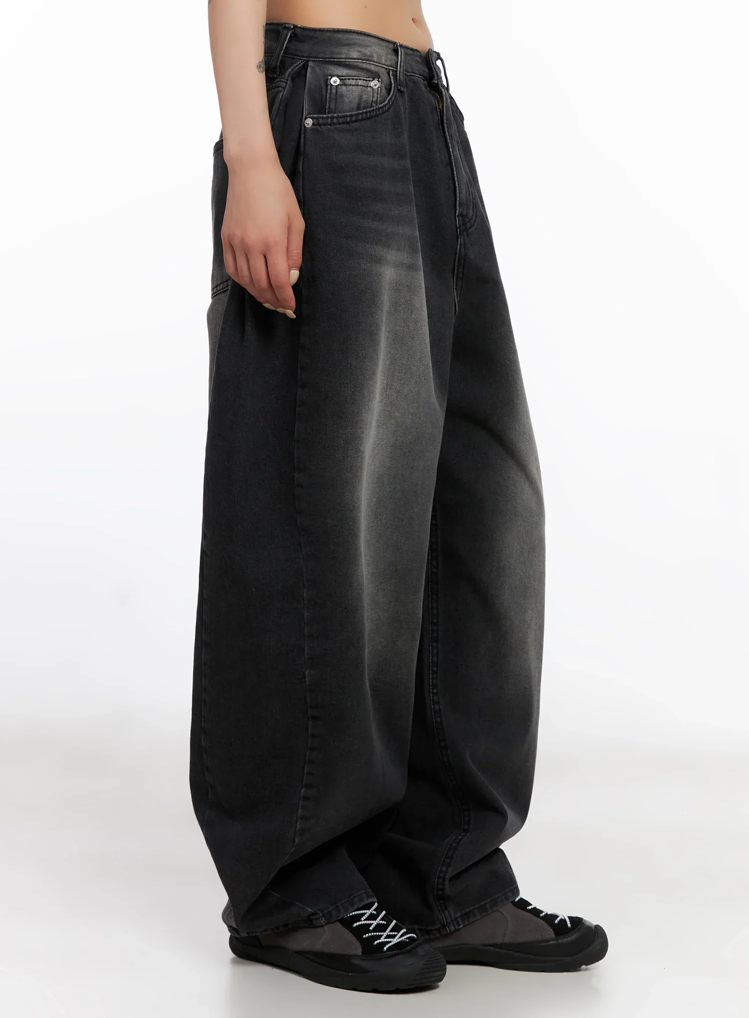 Ayra Dark Washed Baggy Jeans IS508 - Image 3