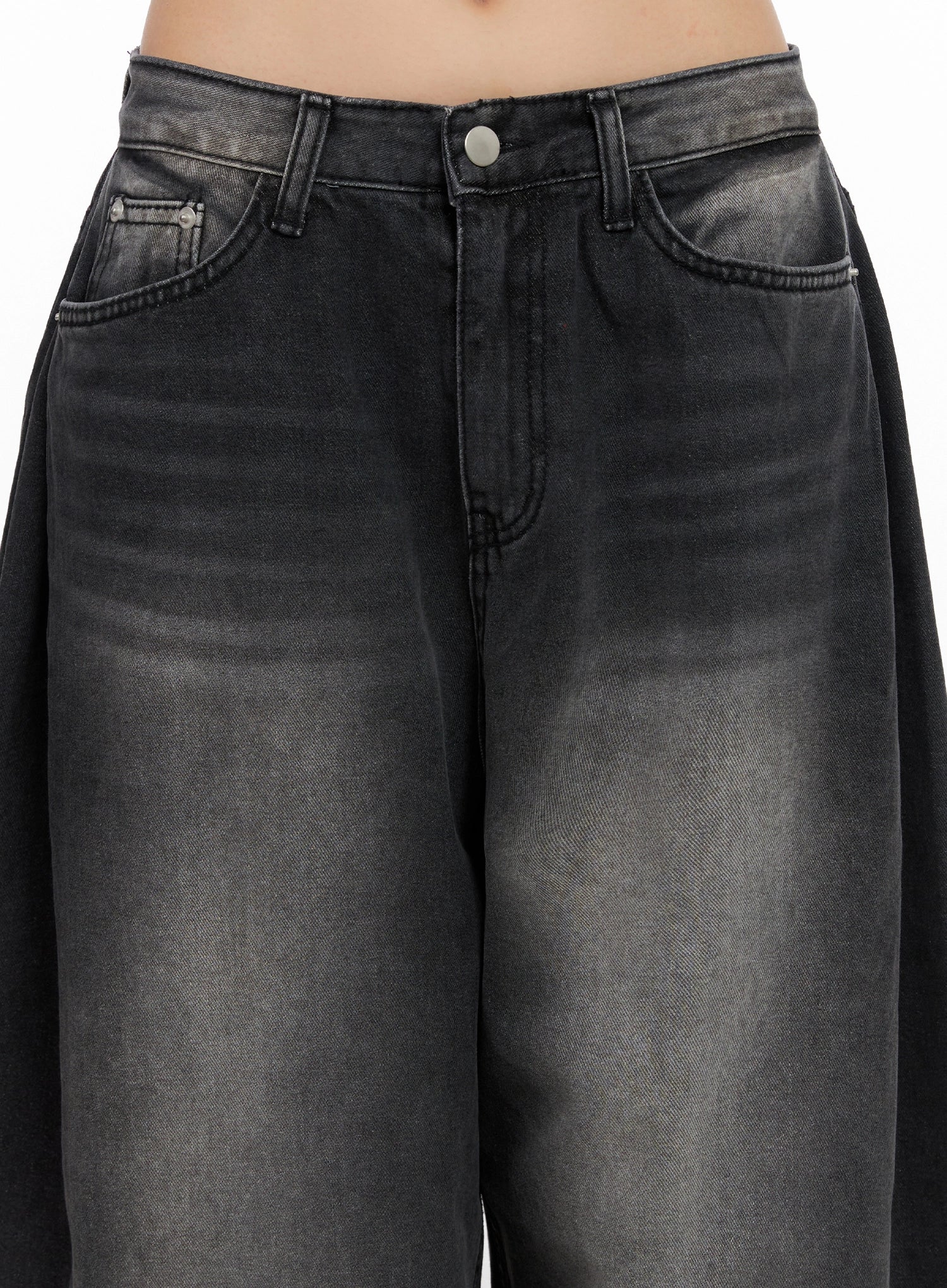 Ayra Dark Washed Baggy Jeans IS508 - Image 6