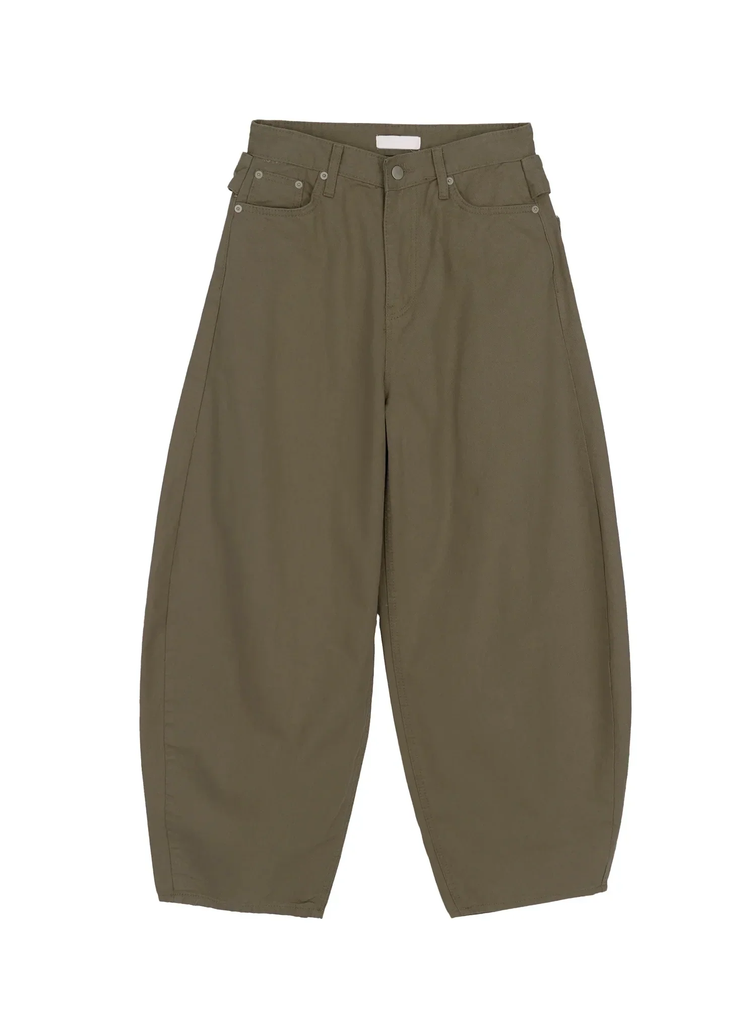 Back Corset Belt Wide-Leg Cotton Pants IA527 - Image 15