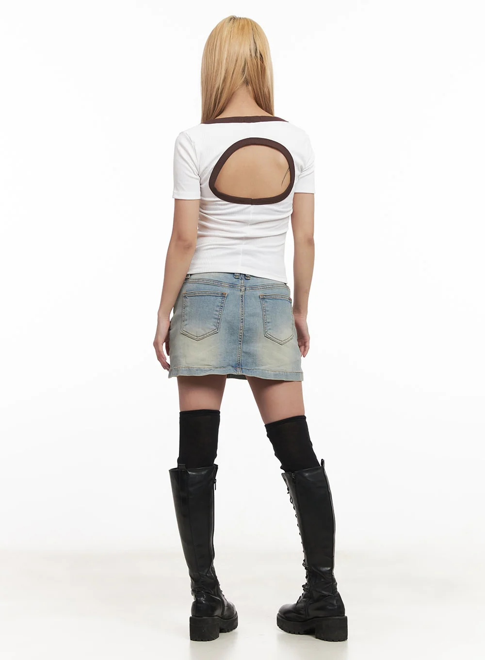 Backless Cut-Out Crop Top CM506 - Image 7