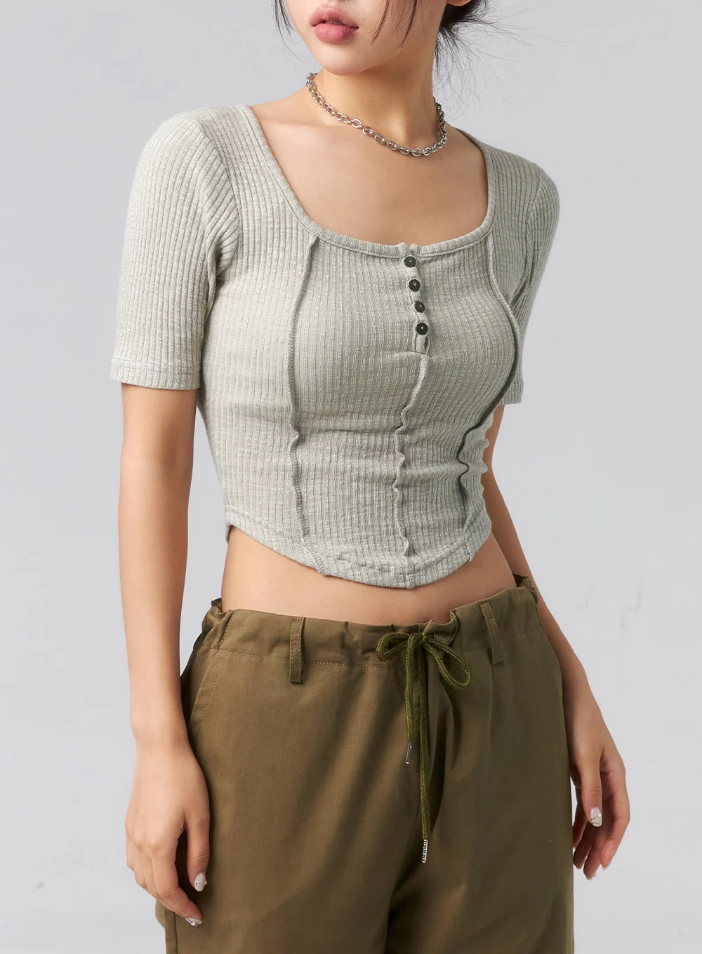 Baggy Cargo Pants CL319 - Image 11