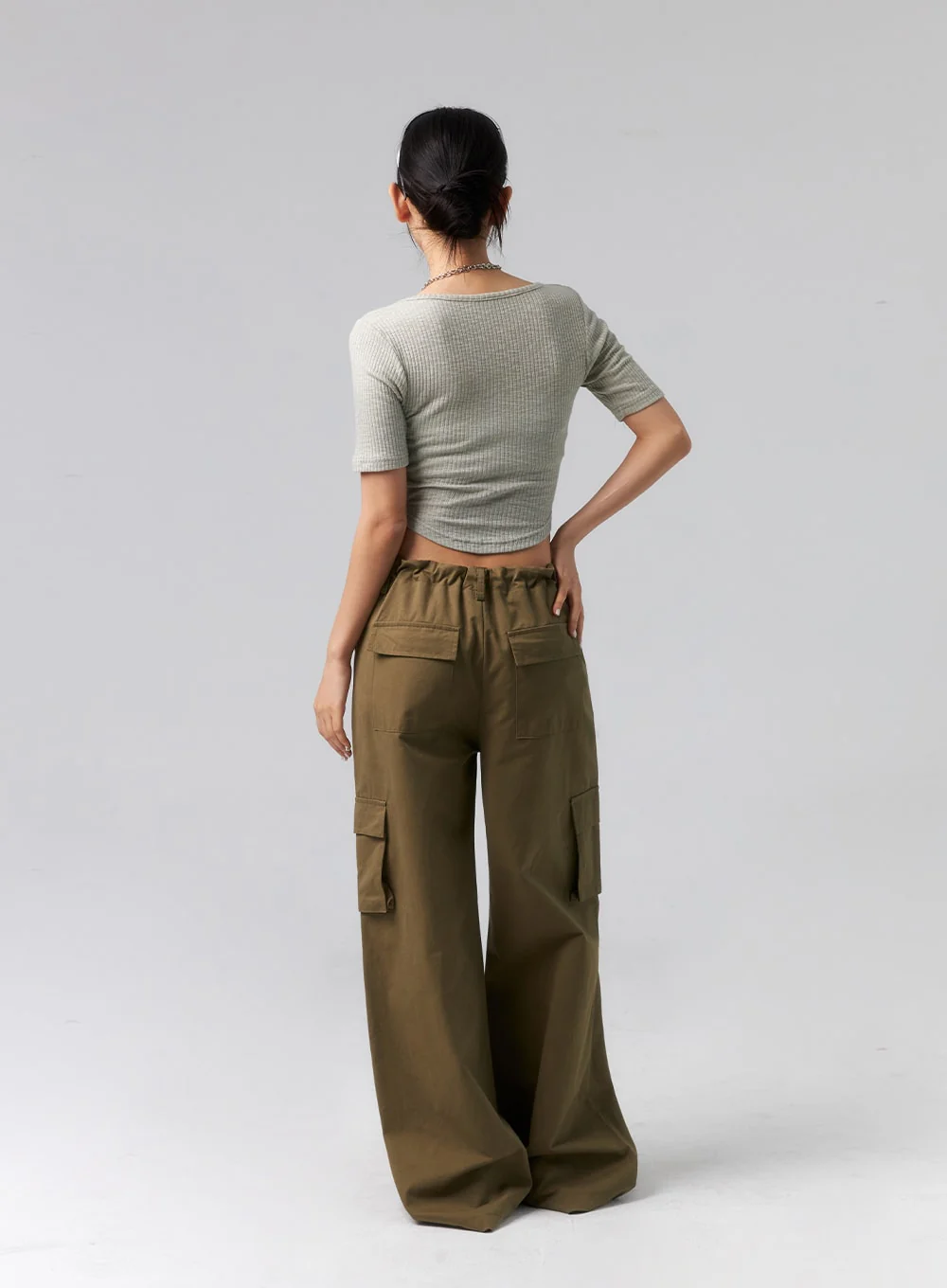 Baggy Cargo Pants CL319 - Image 12