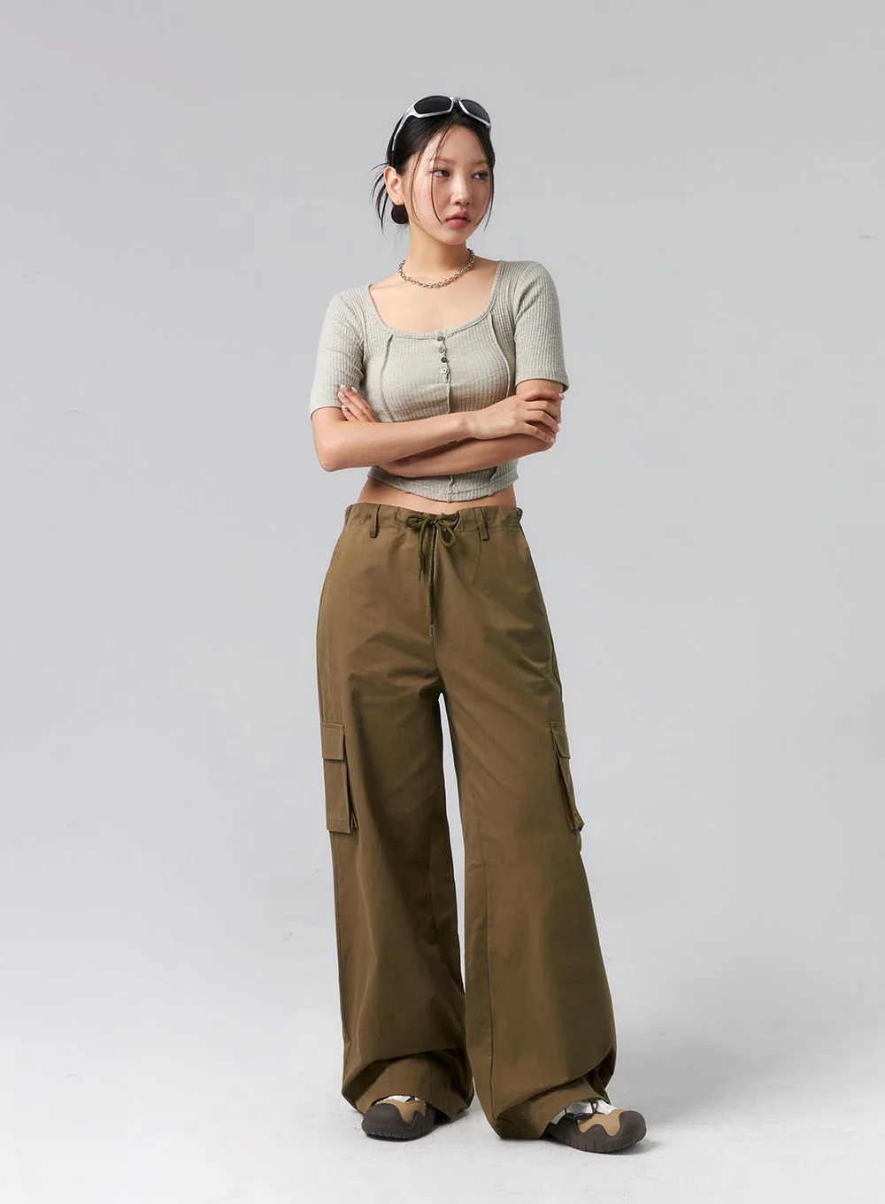 Baggy Cargo Pants CL319 - Image 8