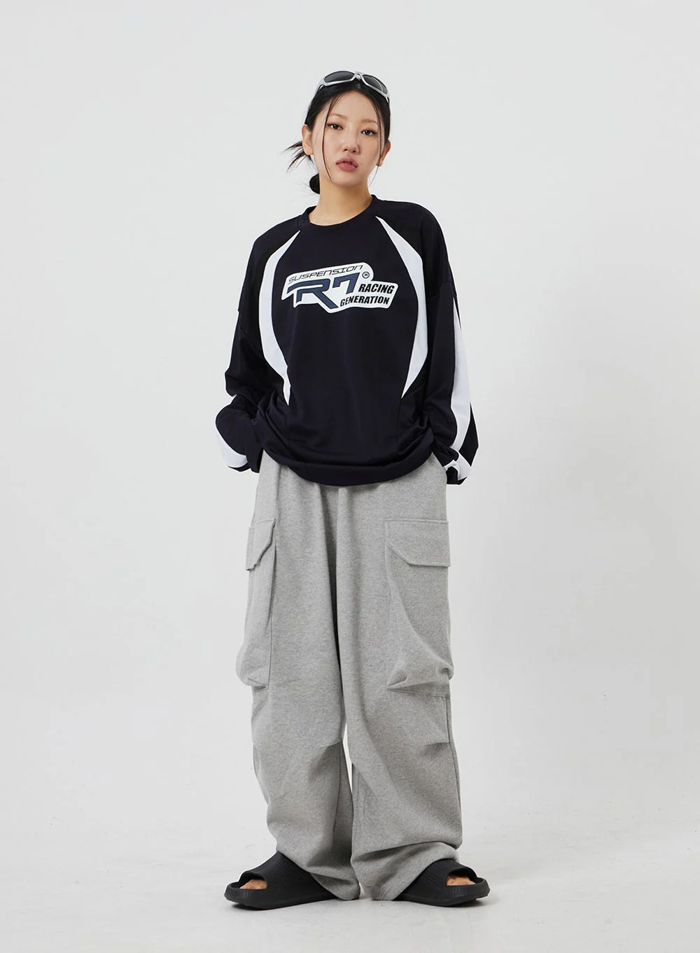 Baggy Cargo Track Pants Unisex CF327 - Image 10