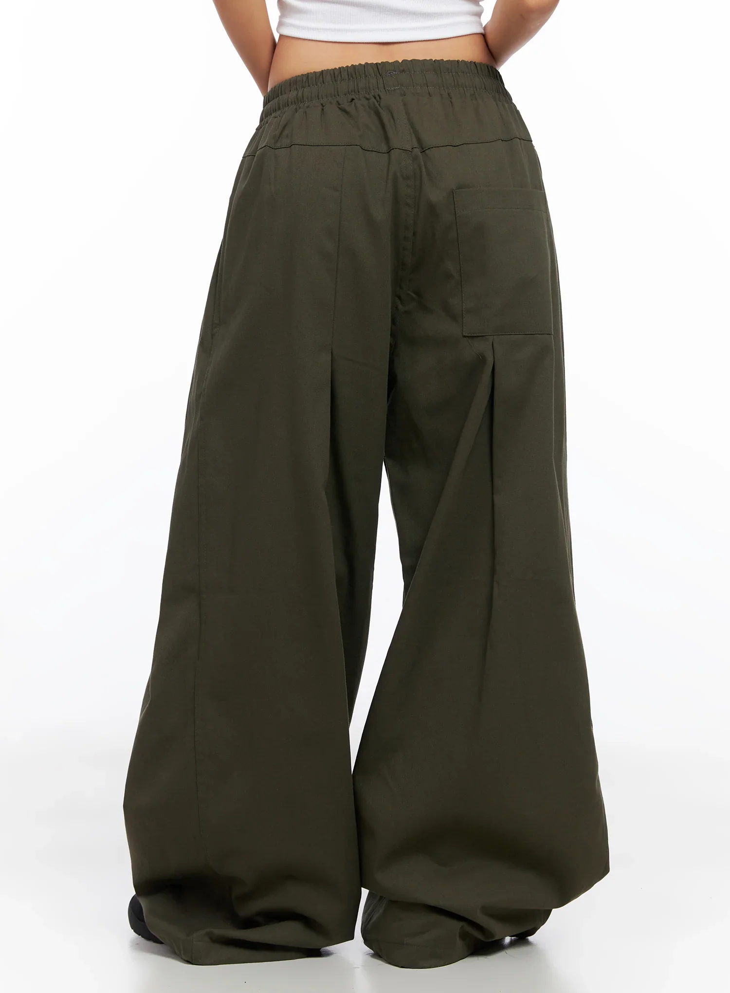 Balloon Wide Leg Cotton Pants CO515 - Image 8