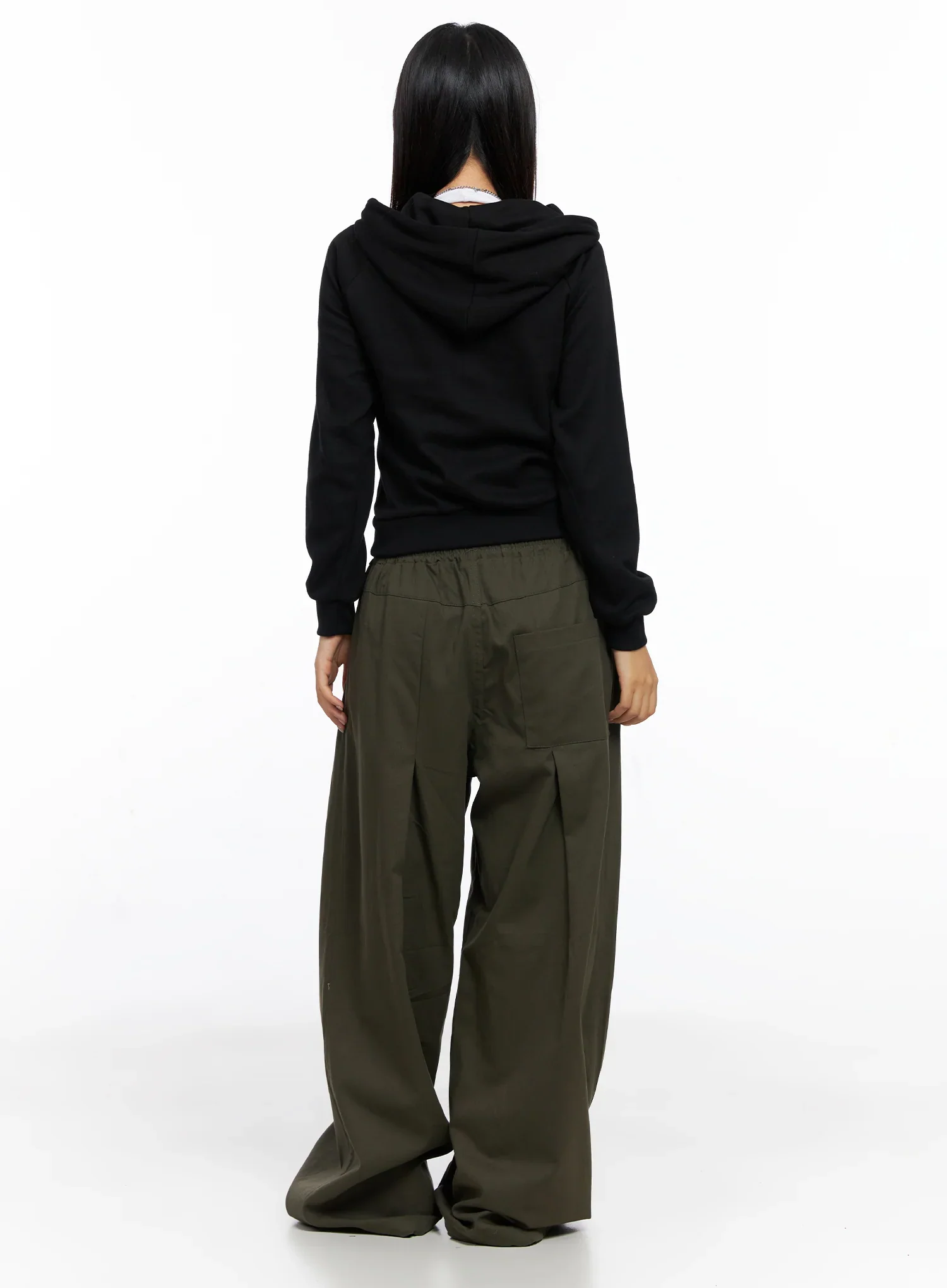 Balloon Wide Leg Cotton Pants CO515 - Image 9