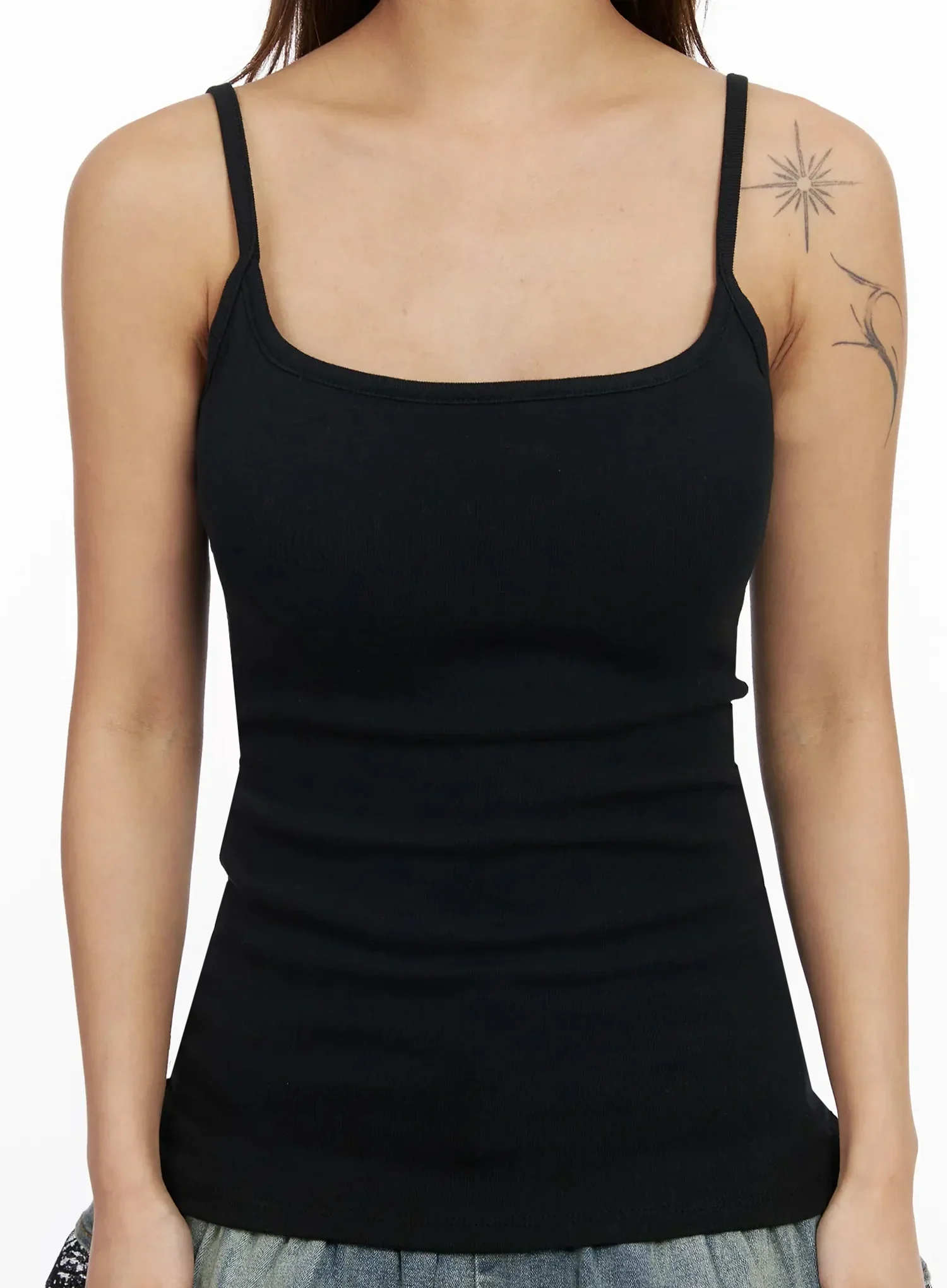 Basic Cotton Long Cami Top IY515 - Image 4
