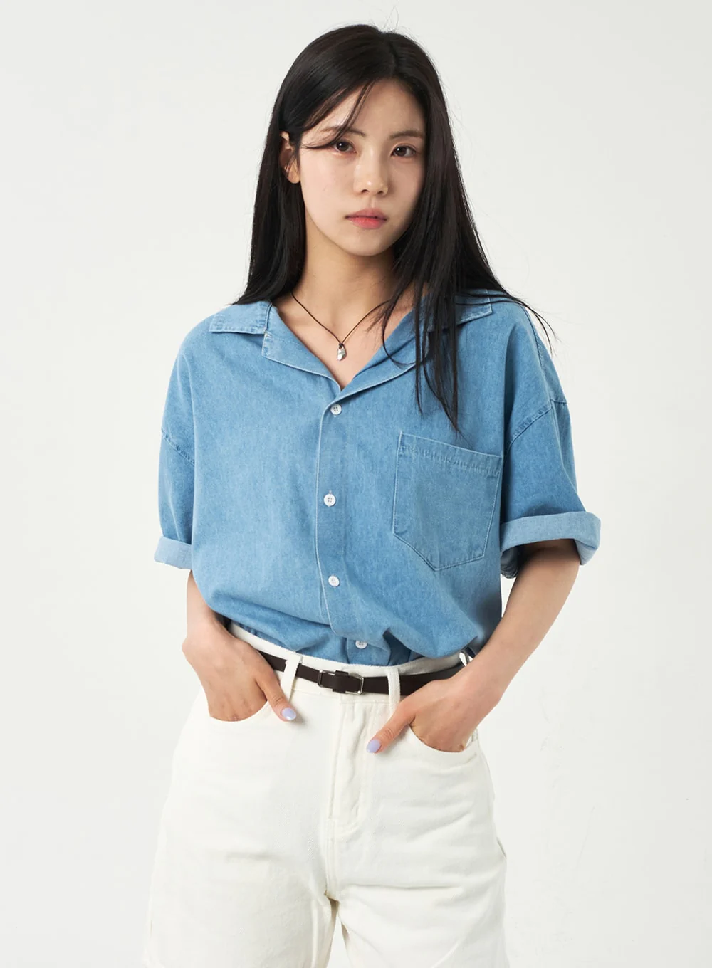 Basic Cotton Shorts OA327 - Image 3
