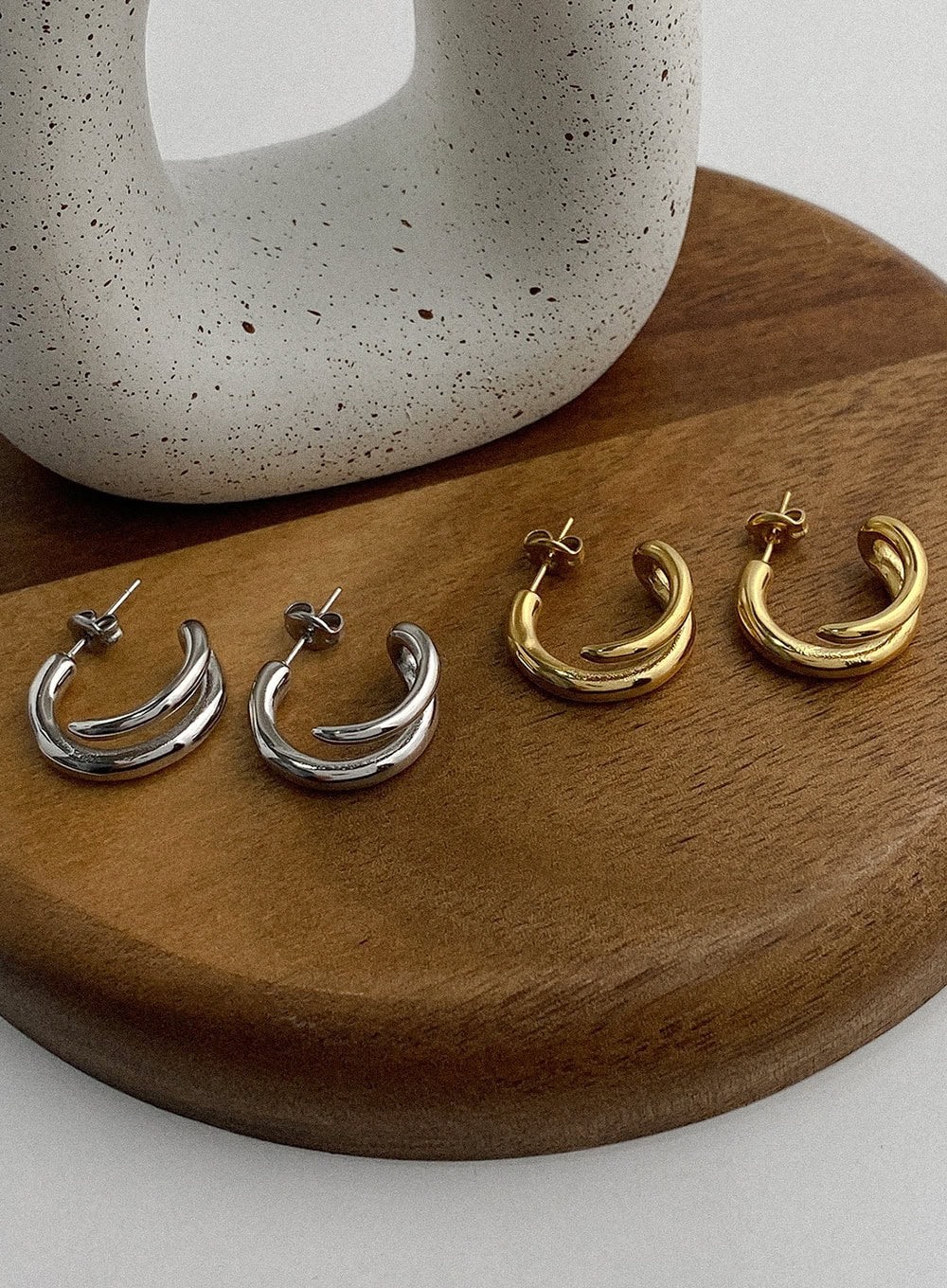 Basic Counter Earrings IA517 - Image 3