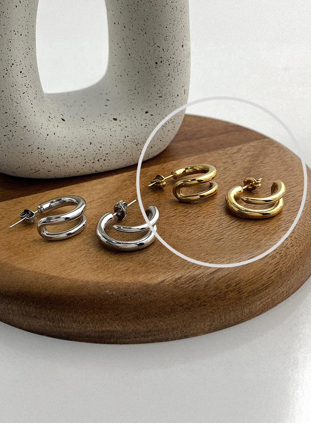 Basic Counter Earrings IA517 - Image 4