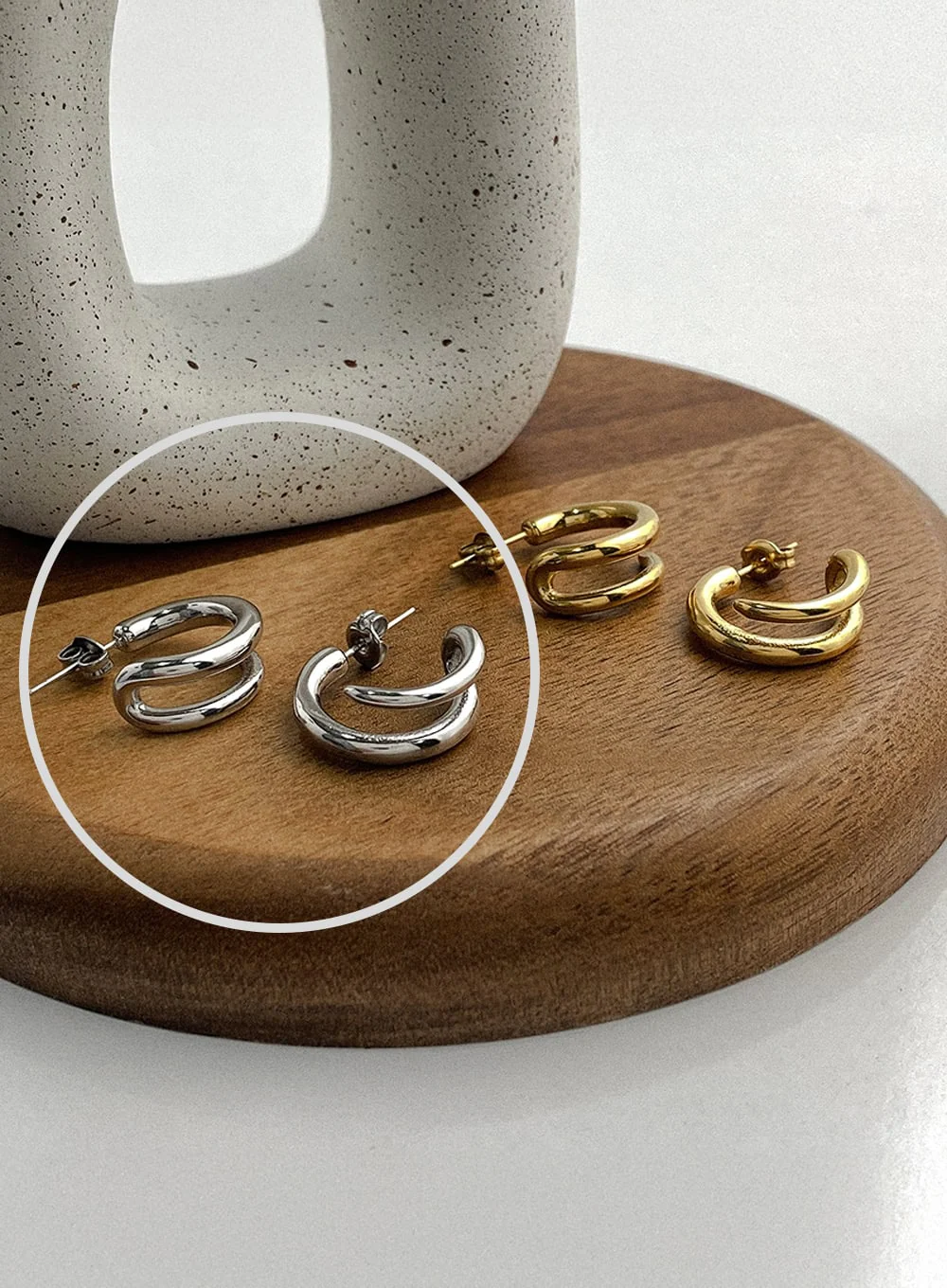 Basic Counter Earrings IA517 - Image 5