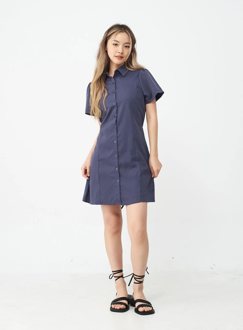 Basic Everyday Shirt Dress CJ22 - Image 11