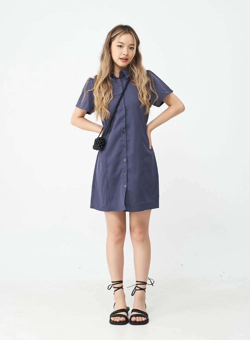 Basic Everyday Shirt Dress CJ22 - Image 7