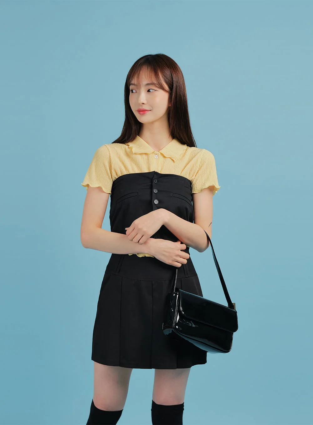 Basic Formal Pleated Mini Skirt BA27 - Image 10