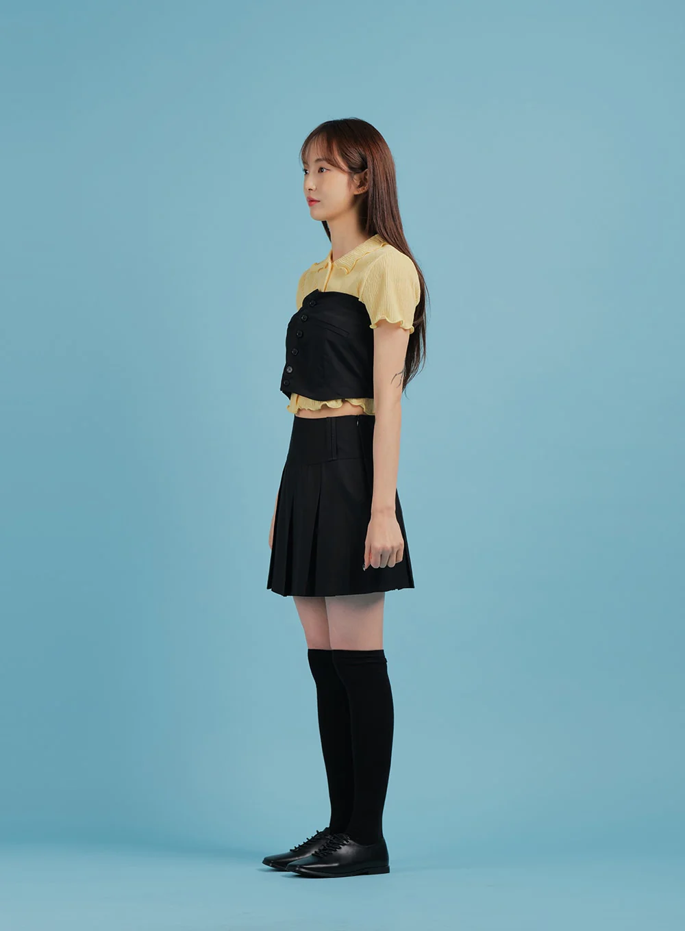 Basic Formal Pleated Mini Skirt BA27 - Image 13
