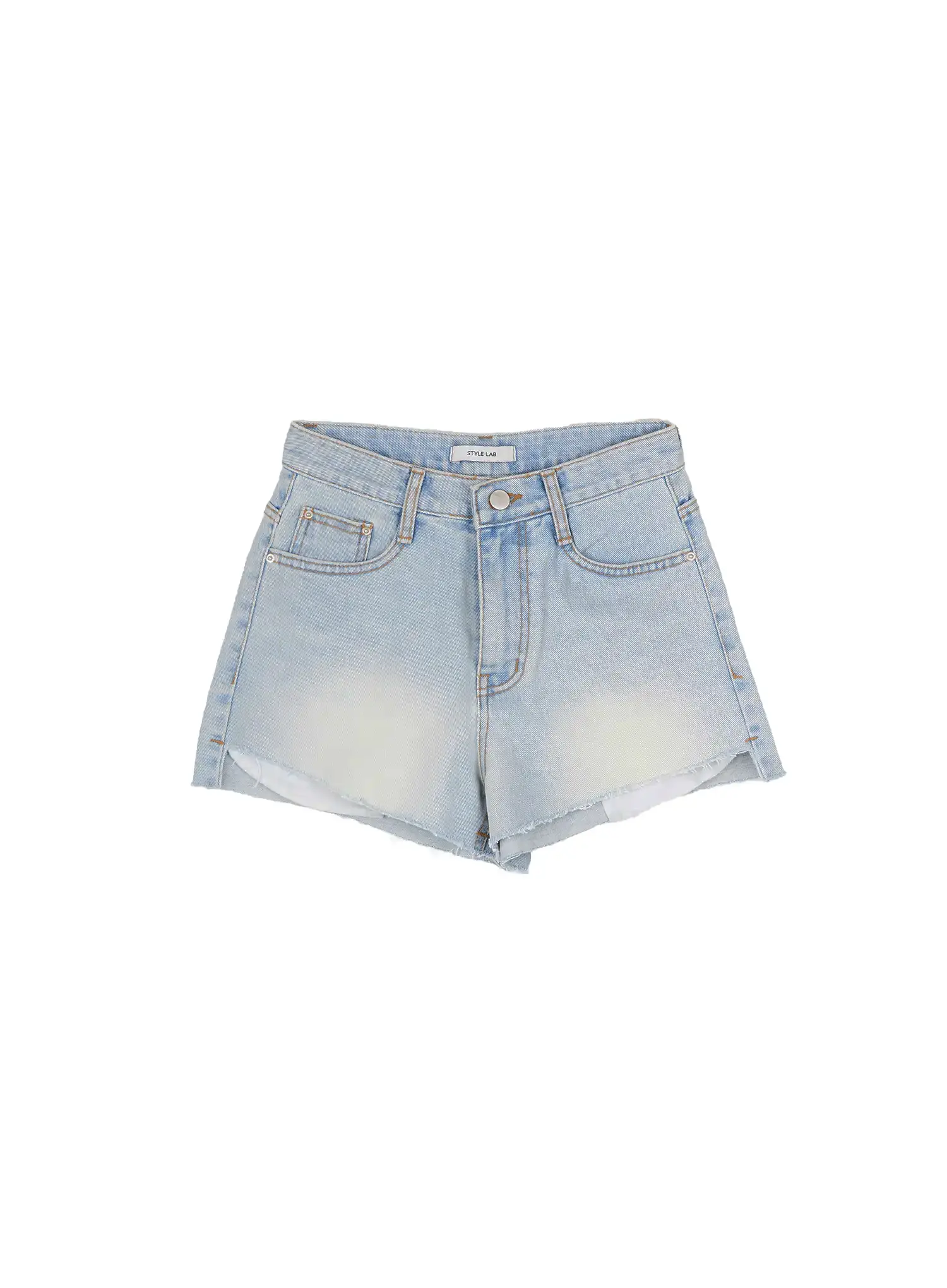 Basic High-Waist Denim Shorts CY514 - Image 9