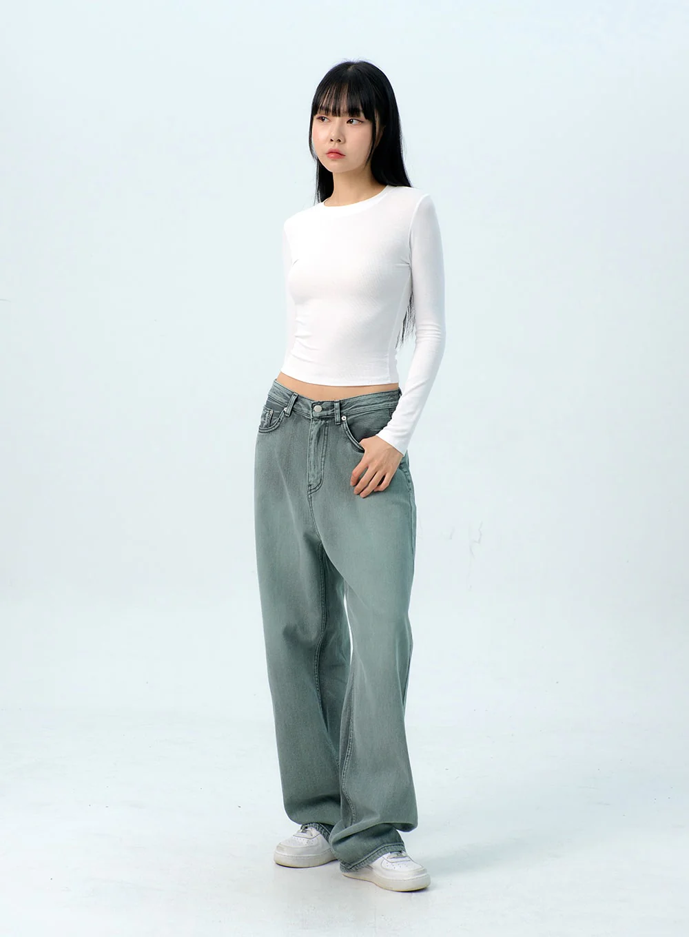 Basic Long Sleeve Tee IG312 - Image 3