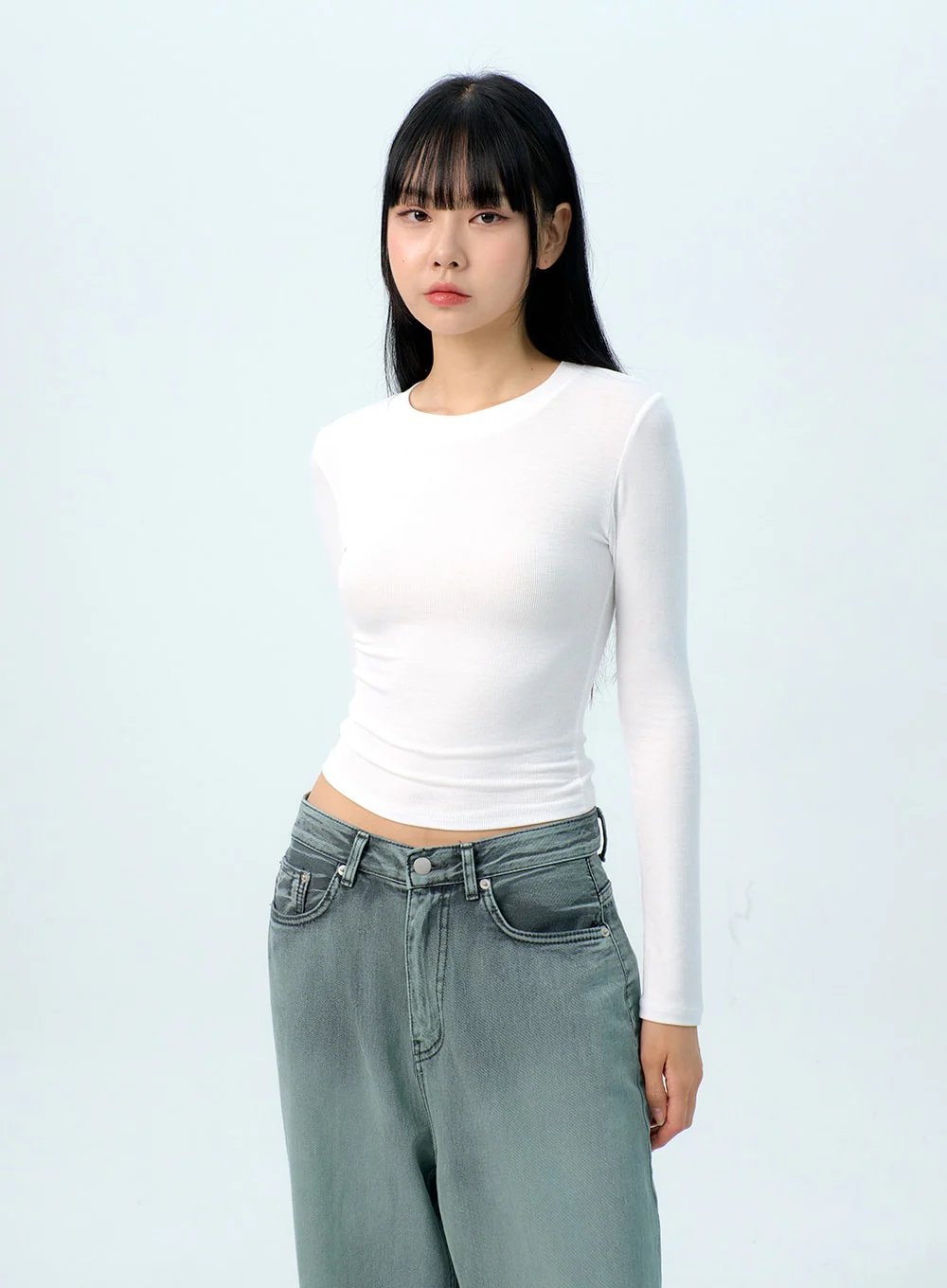 Basic Long Sleeve Tee IG312 - Image 5