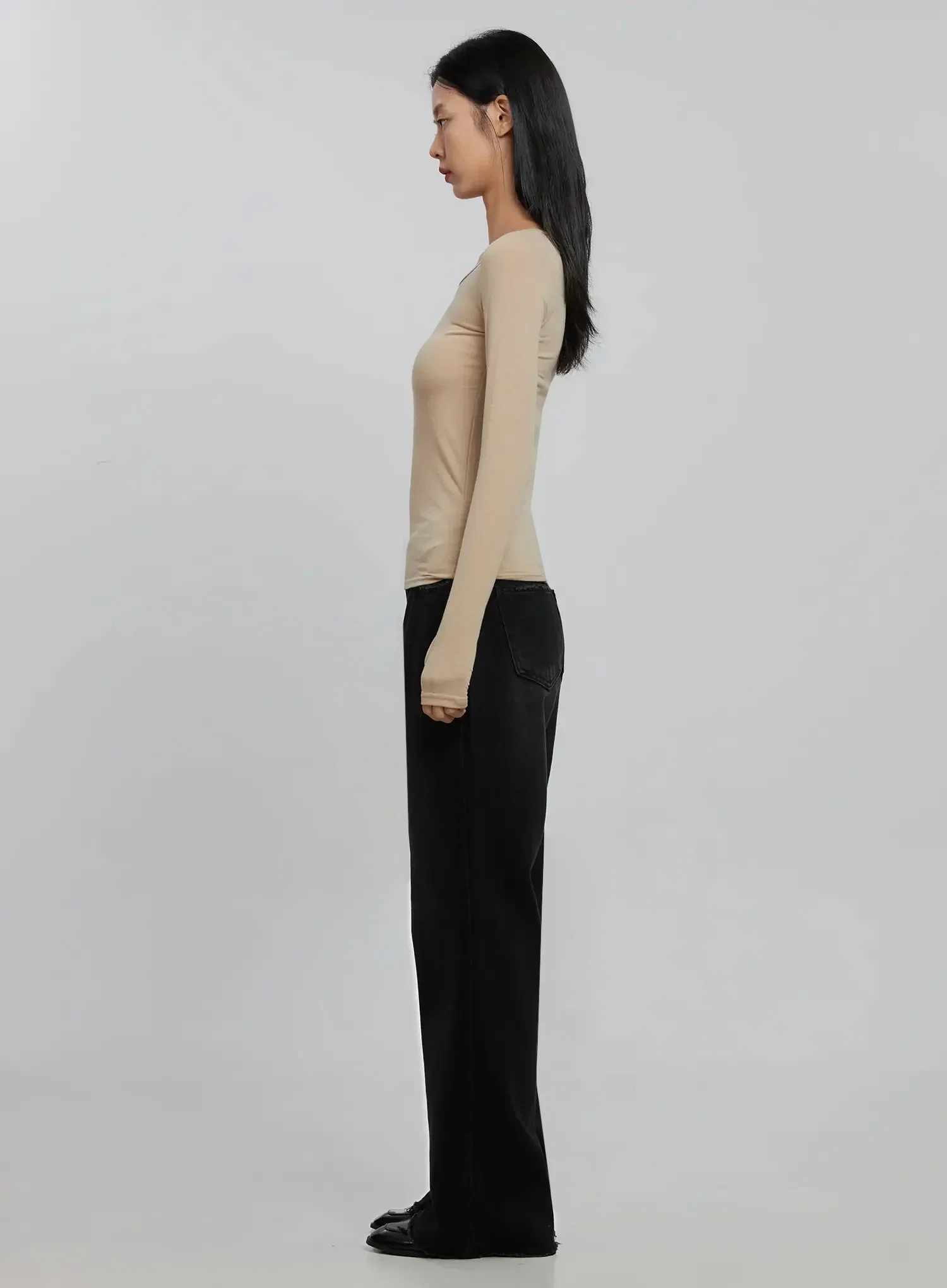 Basic Long Sleeve Top ID516 - Image 10