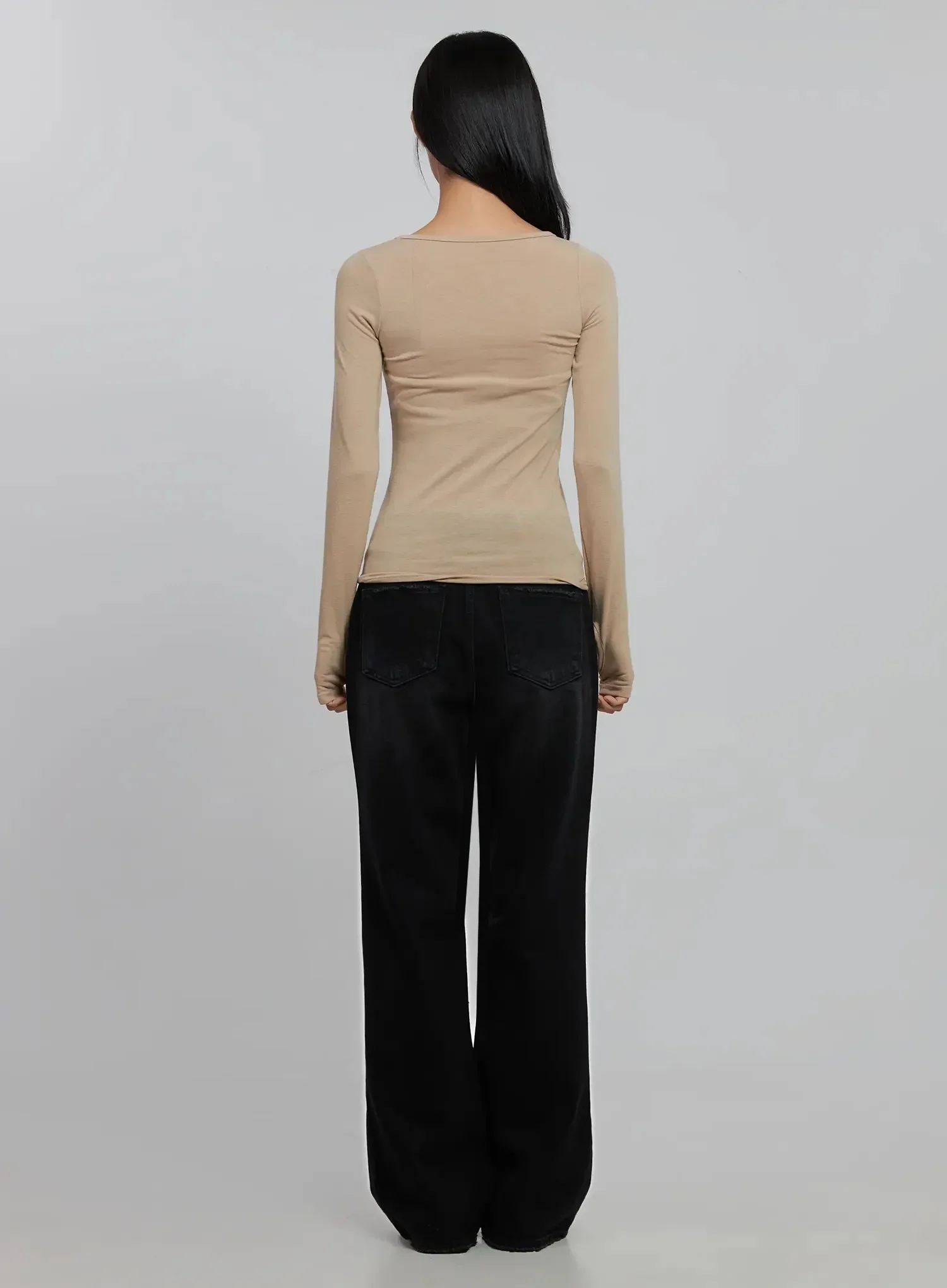 Basic Long Sleeve Top ID516 - Image 11
