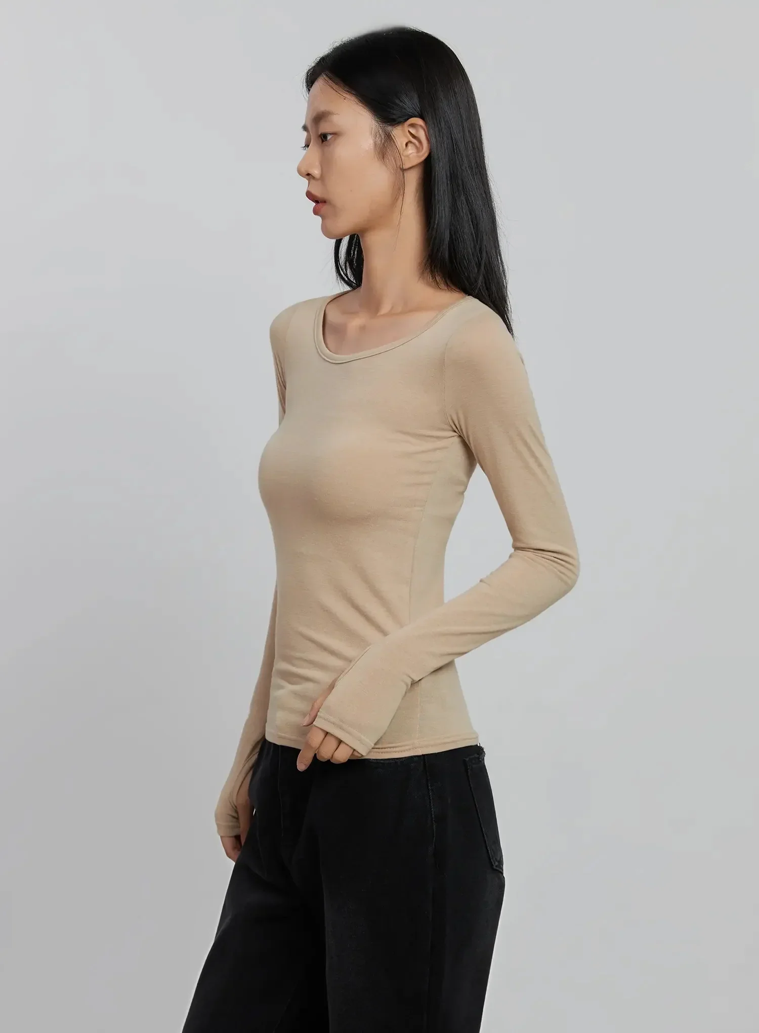 Basic Long Sleeve Top ID516 - Image 6
