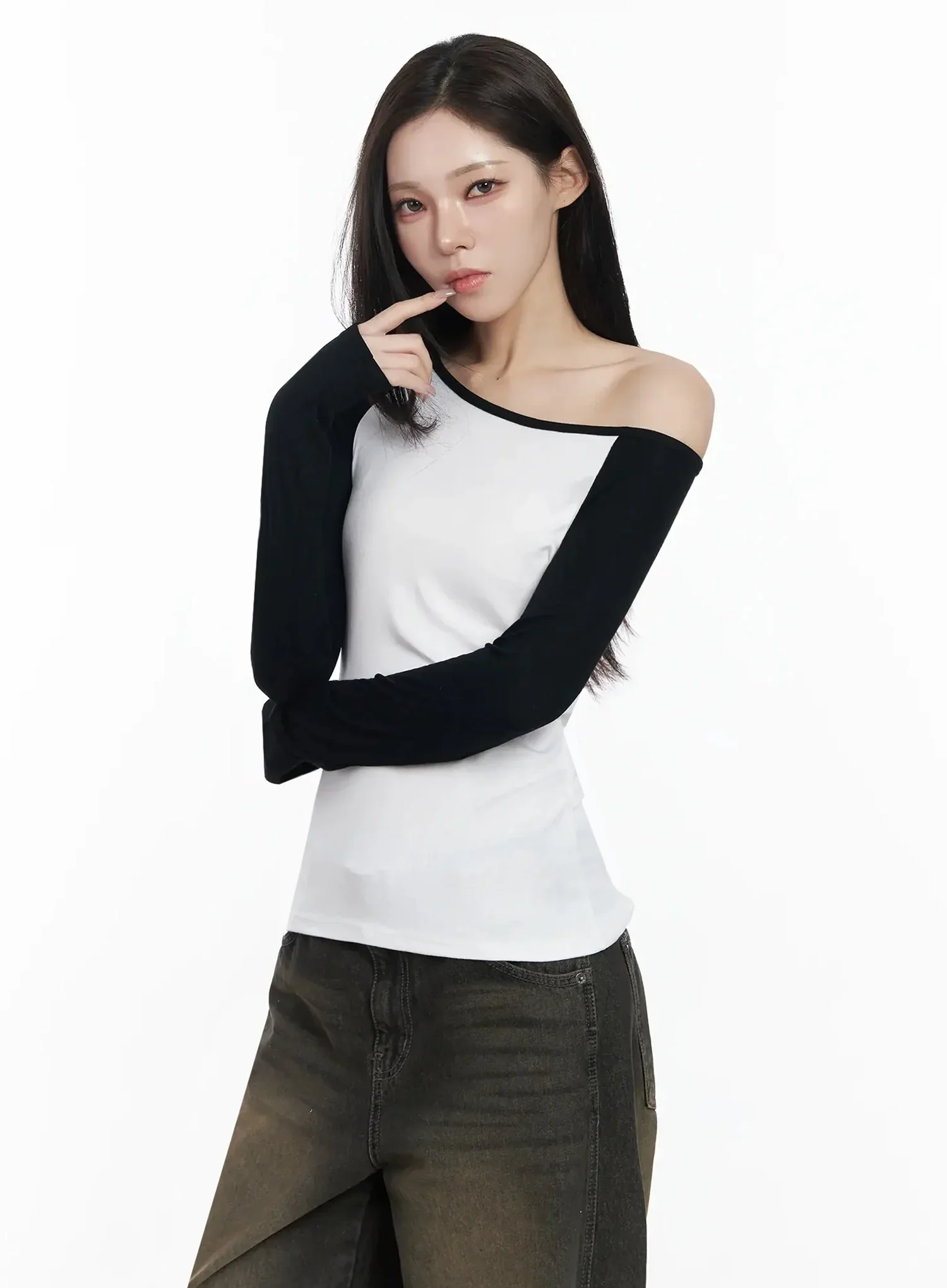 Basic Raglan Long Sleeve Top IJ528 - Image 2