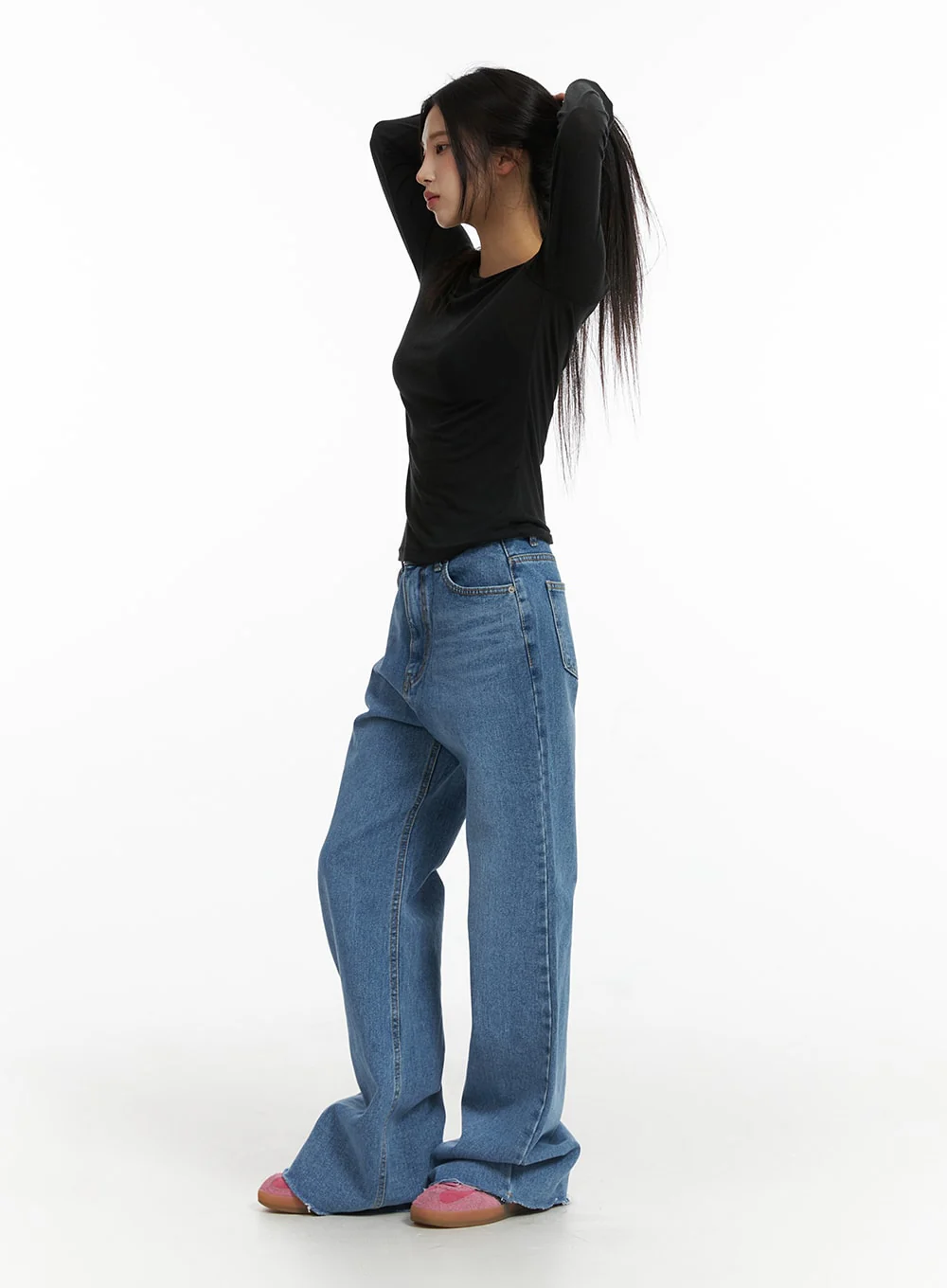 Basic Round Neck Slim Fit Top CJ431 - Image 3