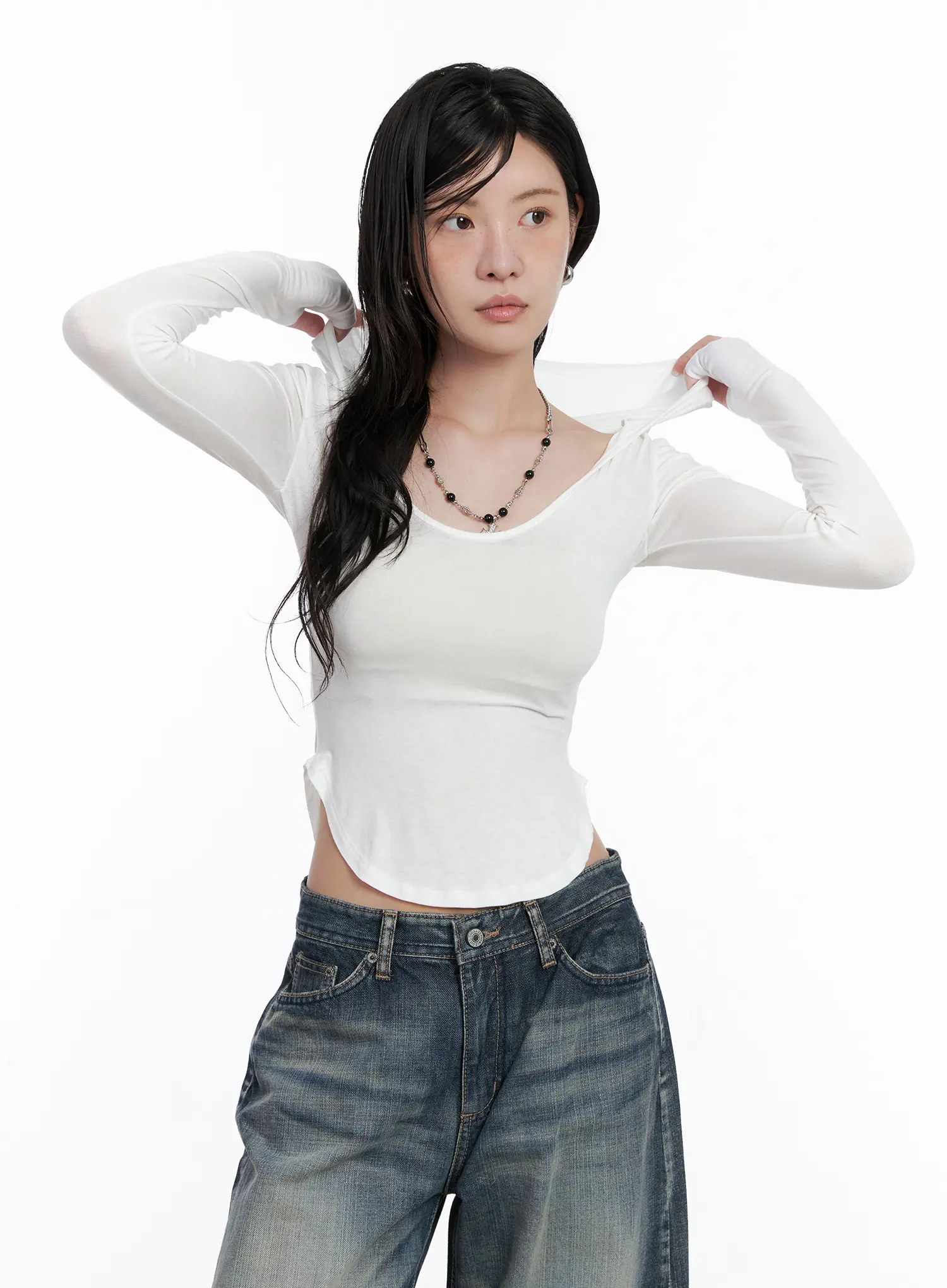 Basic Slim Fit Hoodie CS526 - Image 9