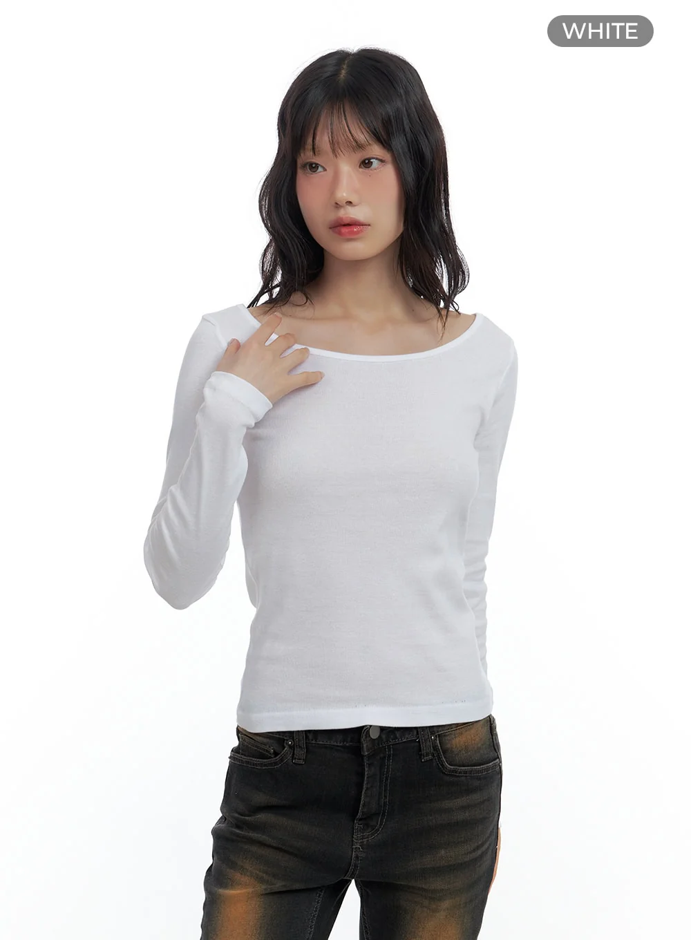 Basic Slim Fit U Neck T-Shirt CS420 - Image 9