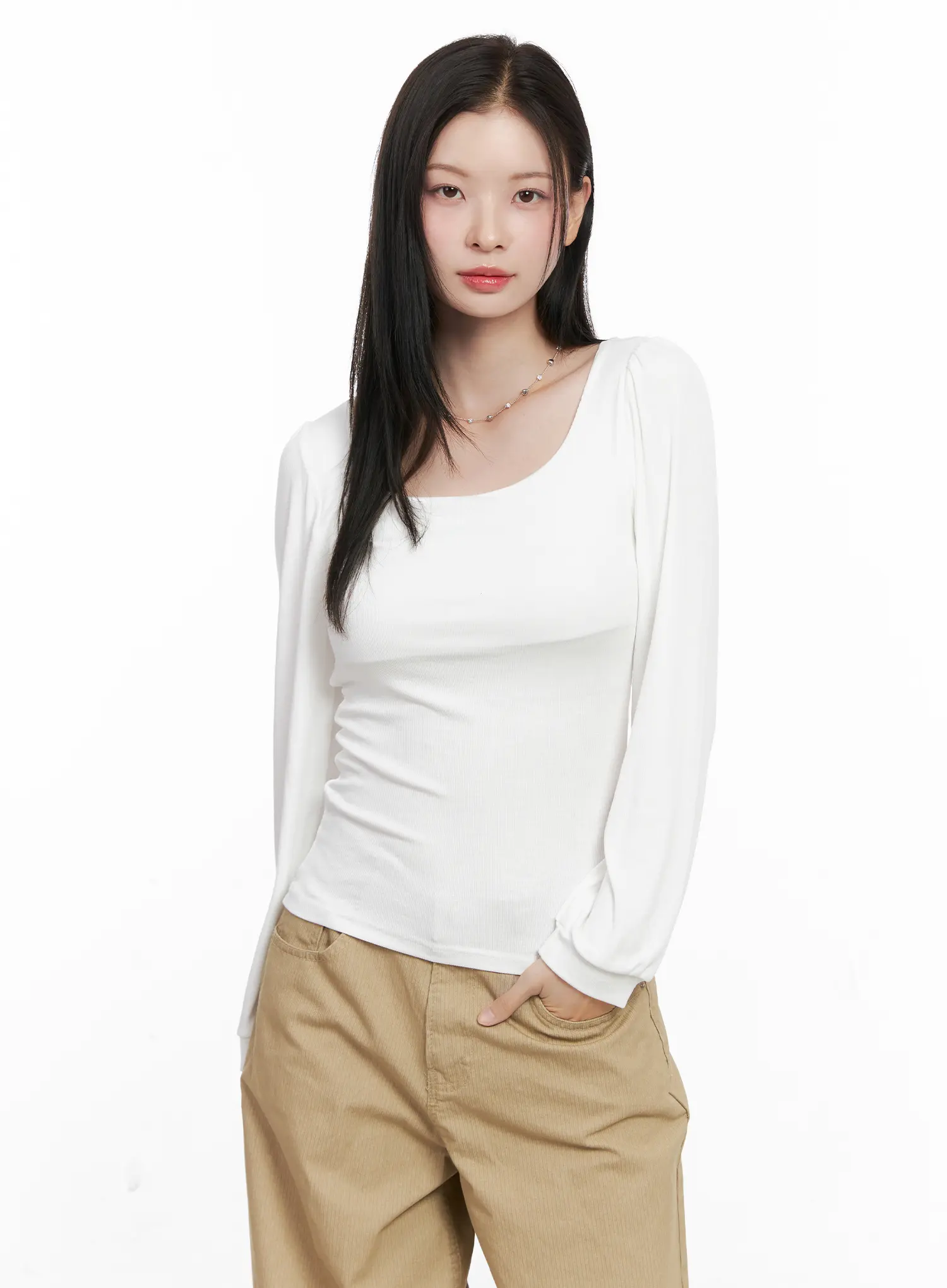 Basic Square Neck Long Sleeve CO531