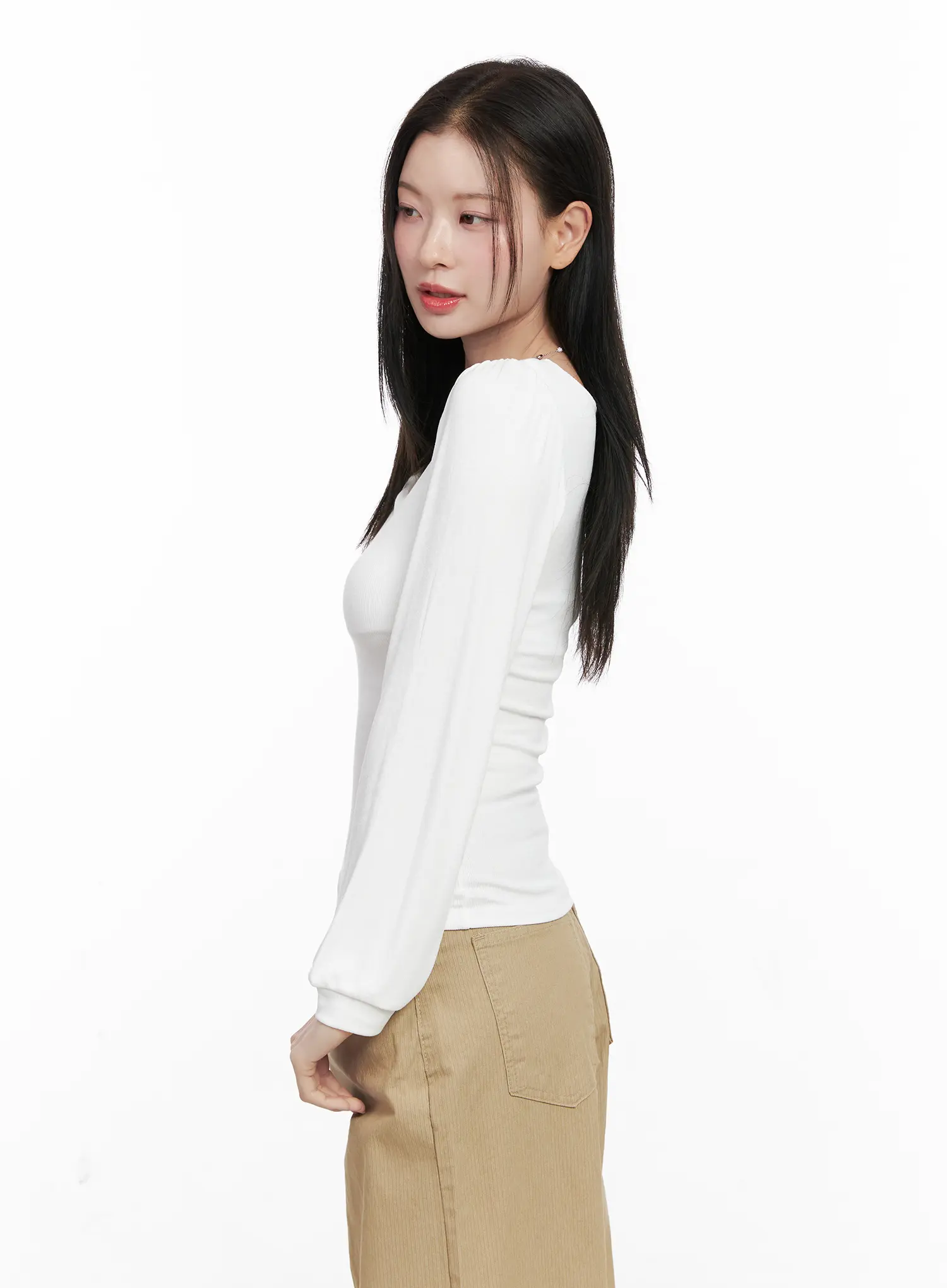 Basic Square Neck Long Sleeve CO531 - Image 5