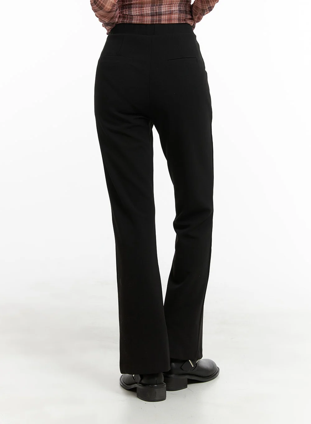 Basic Straight Trousers OM426 - Image 4
