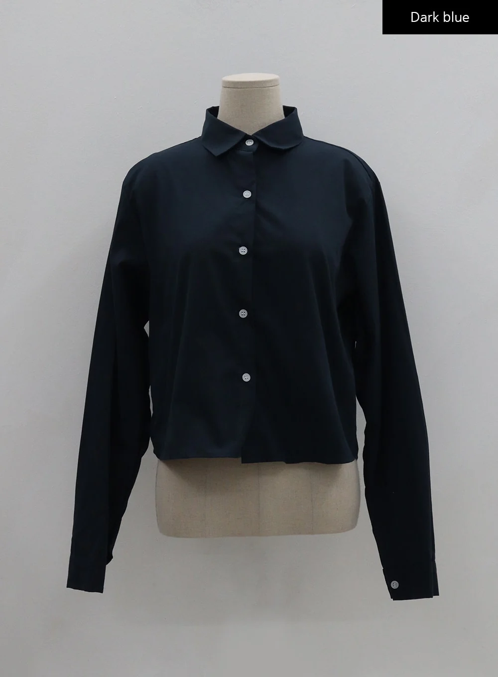 Basic Tone Down Color Crop Shirt BG23 - Image 41