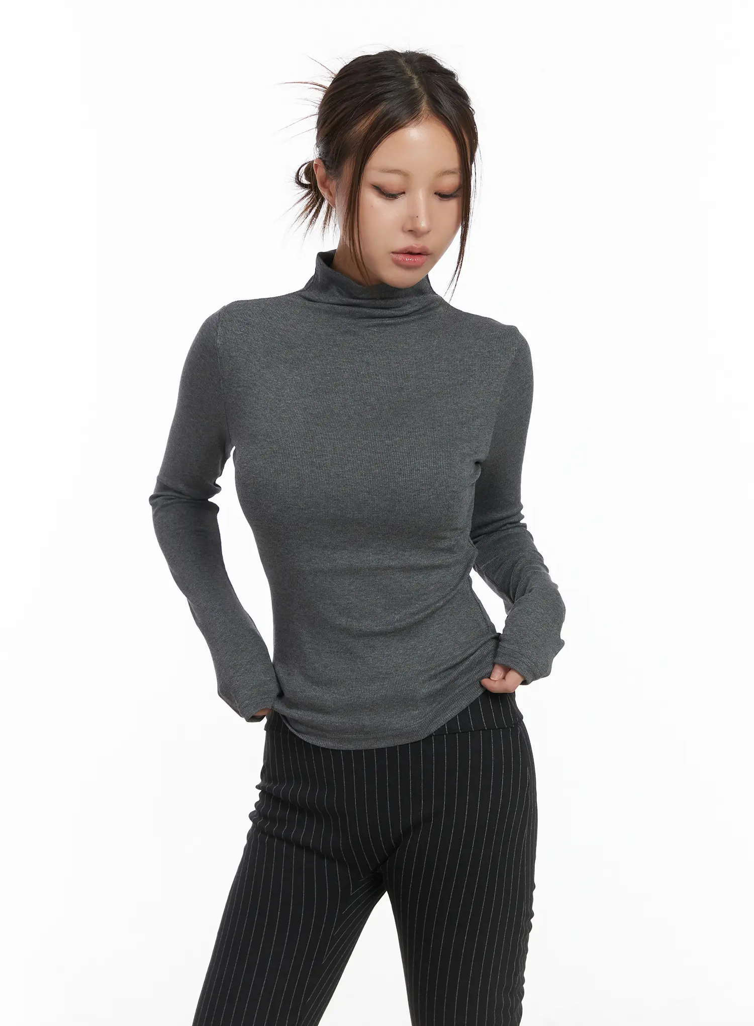 Basic Turtleneck Long Sleeve CJ513 - Image 10