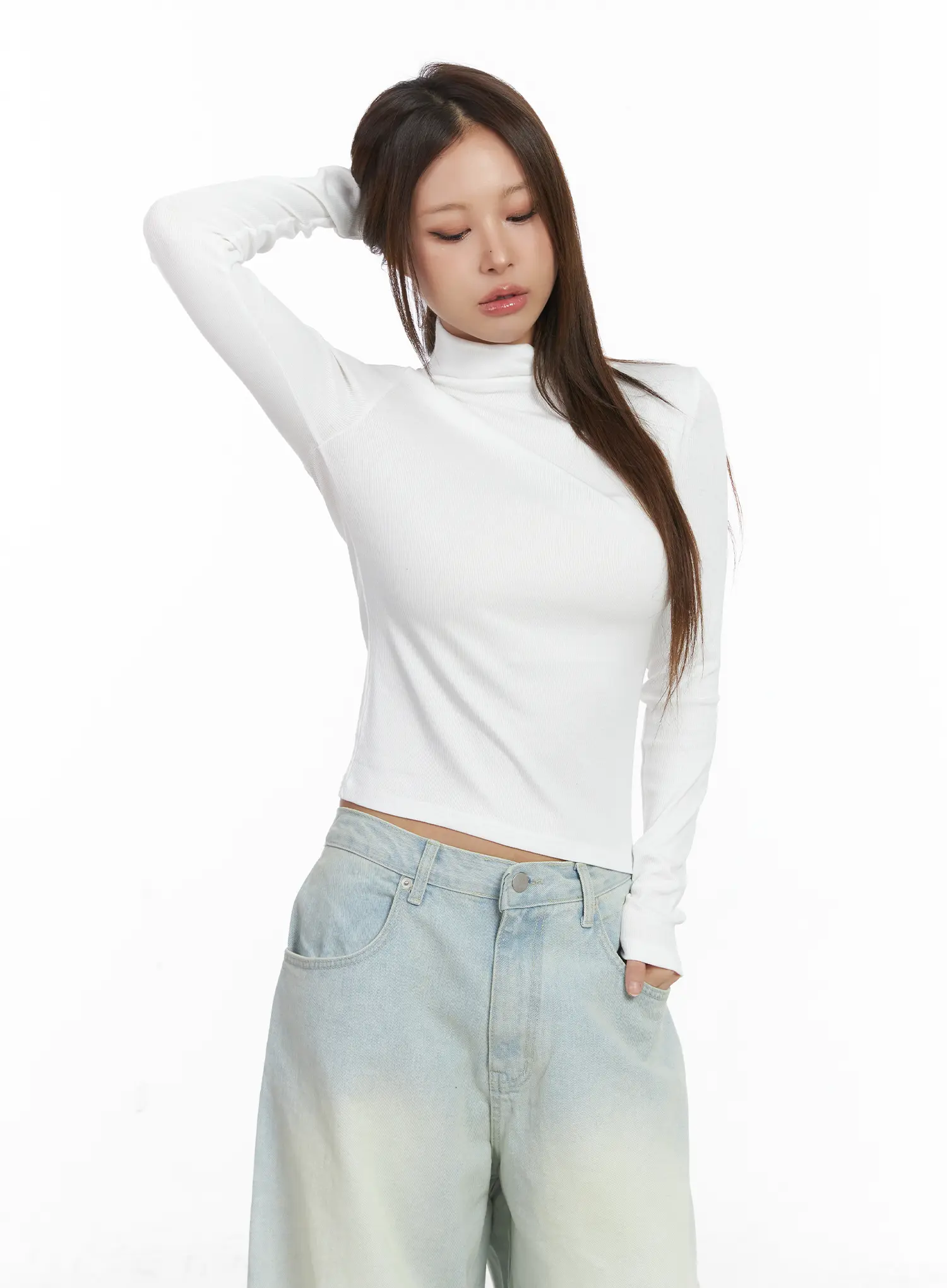 Basic Turtleneck Long Sleeve CJ513 - Image 2