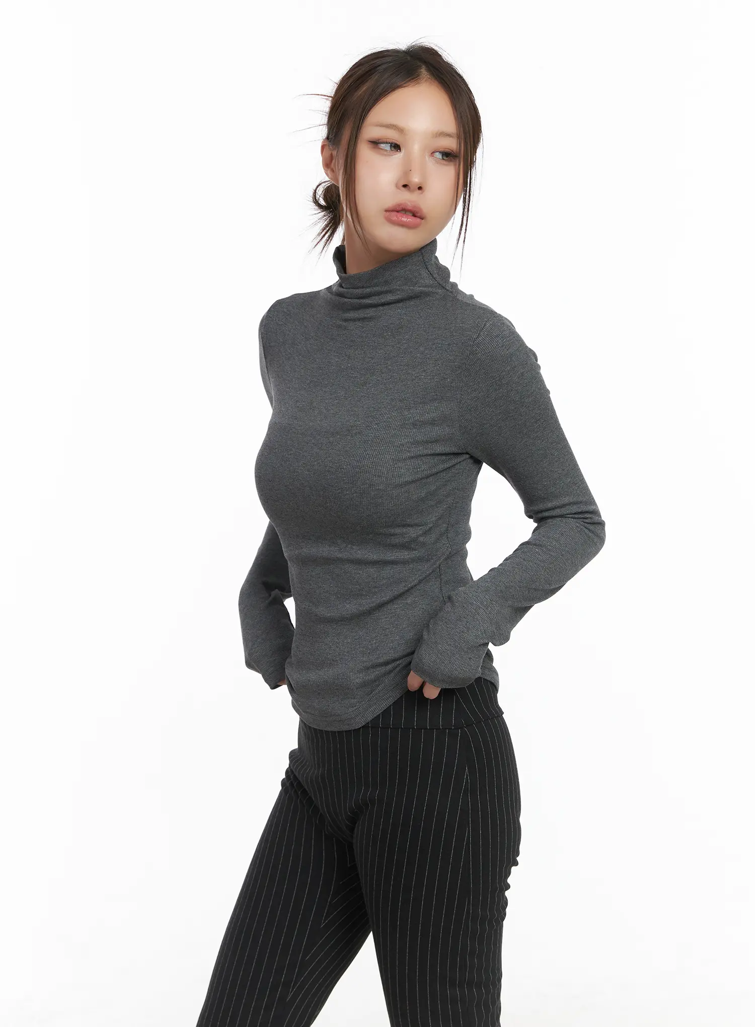 Basic Turtleneck Long Sleeve CJ513 - Image 6