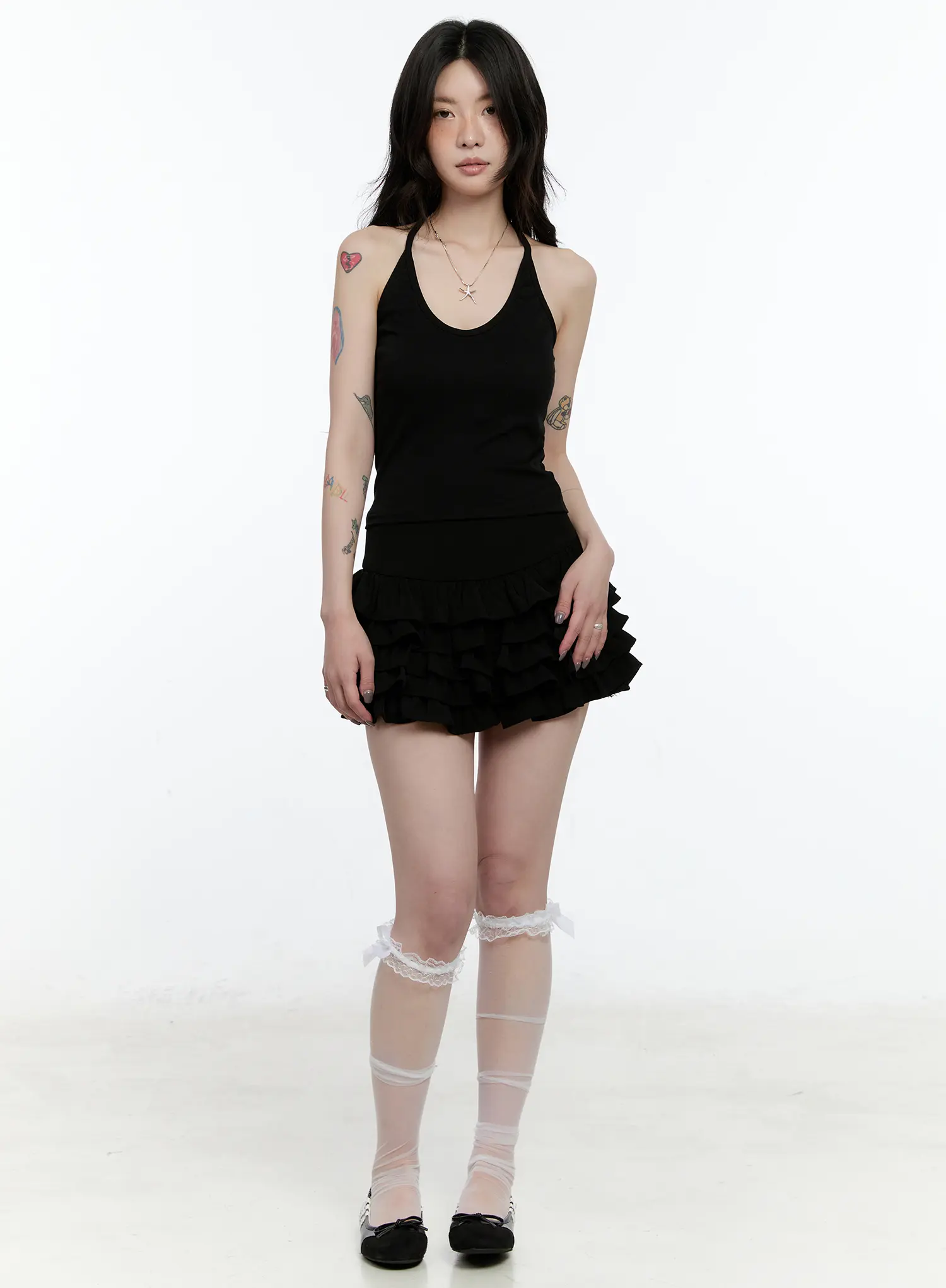 Basic U-Neck Halter Tank Top CN517 - Image 4