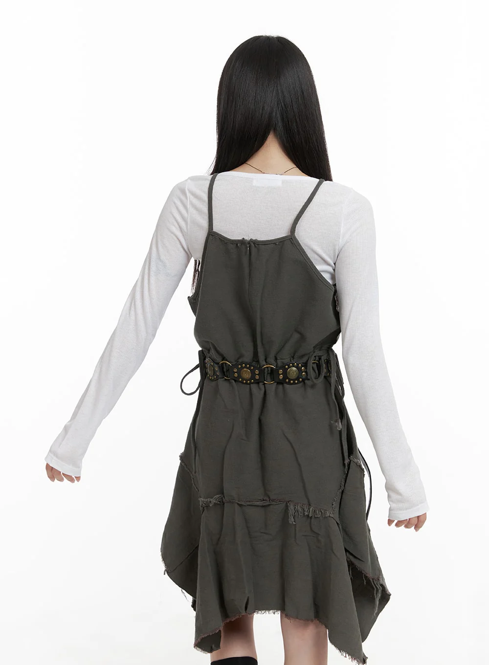 Basic U-Neck Long Sleeve T-Shirt CA404 - Image 4