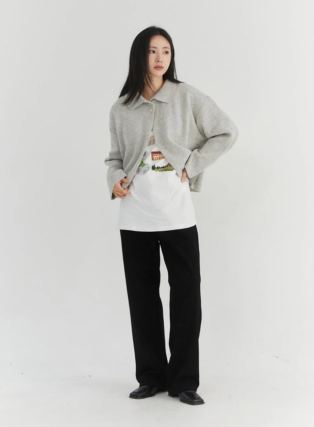 Basic Wide Leg Pants OO331 - Image 4