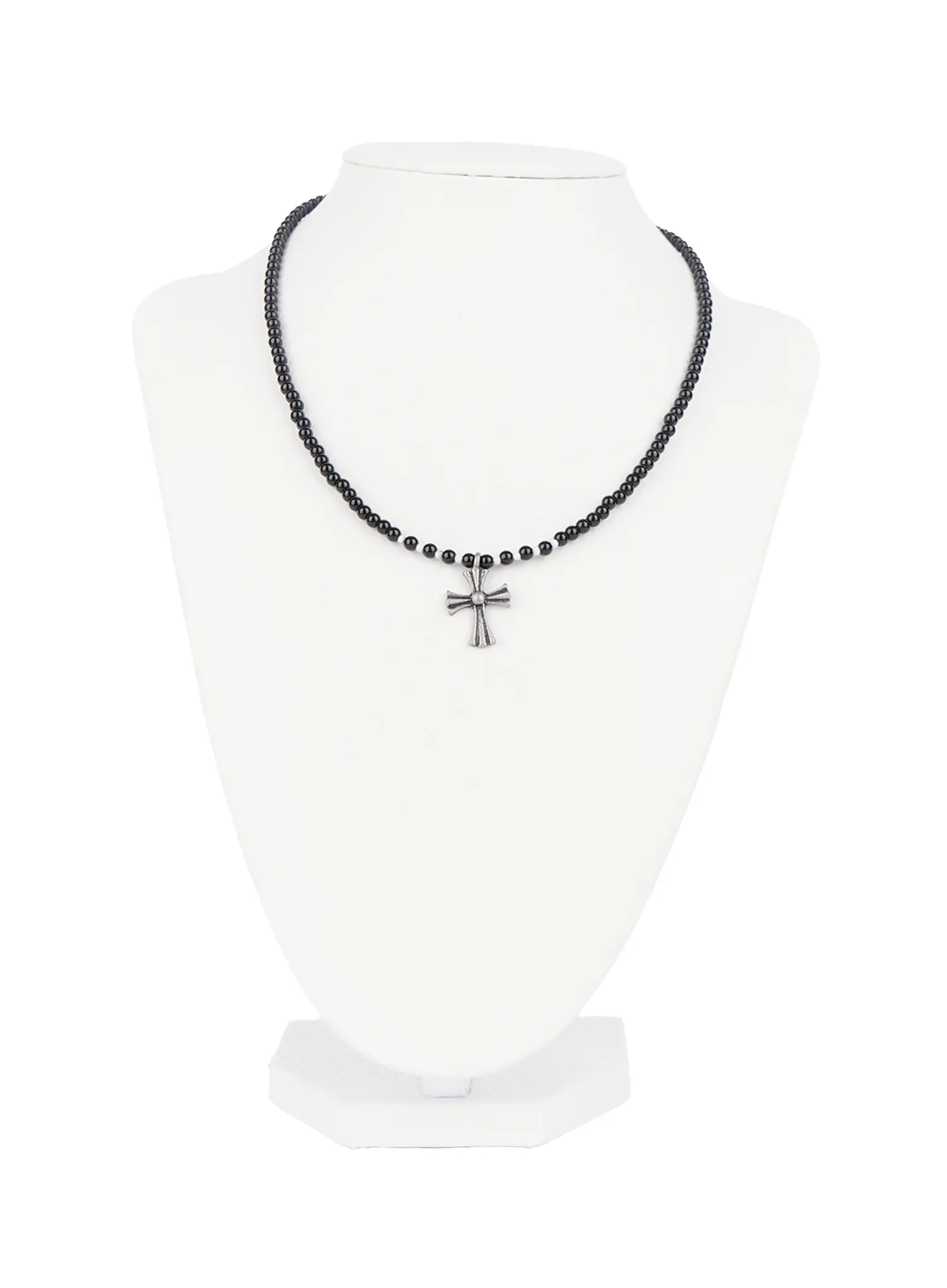 Beaded Cross Pendant Necklace CS505 - Image 6
