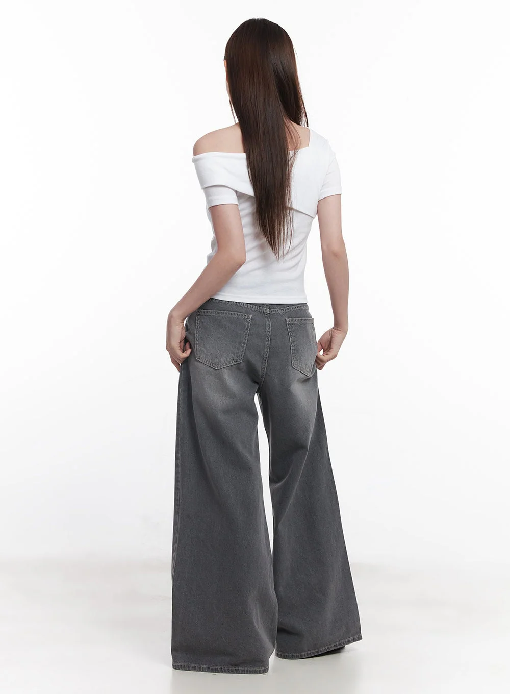 Beatriz Washed Wide-Leg Jeans CY519 - Image 6