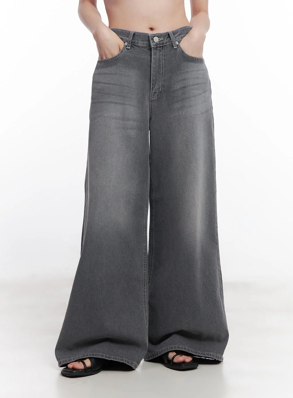 Beatriz Washed Wide-Leg Jeans CY519 - Image 7